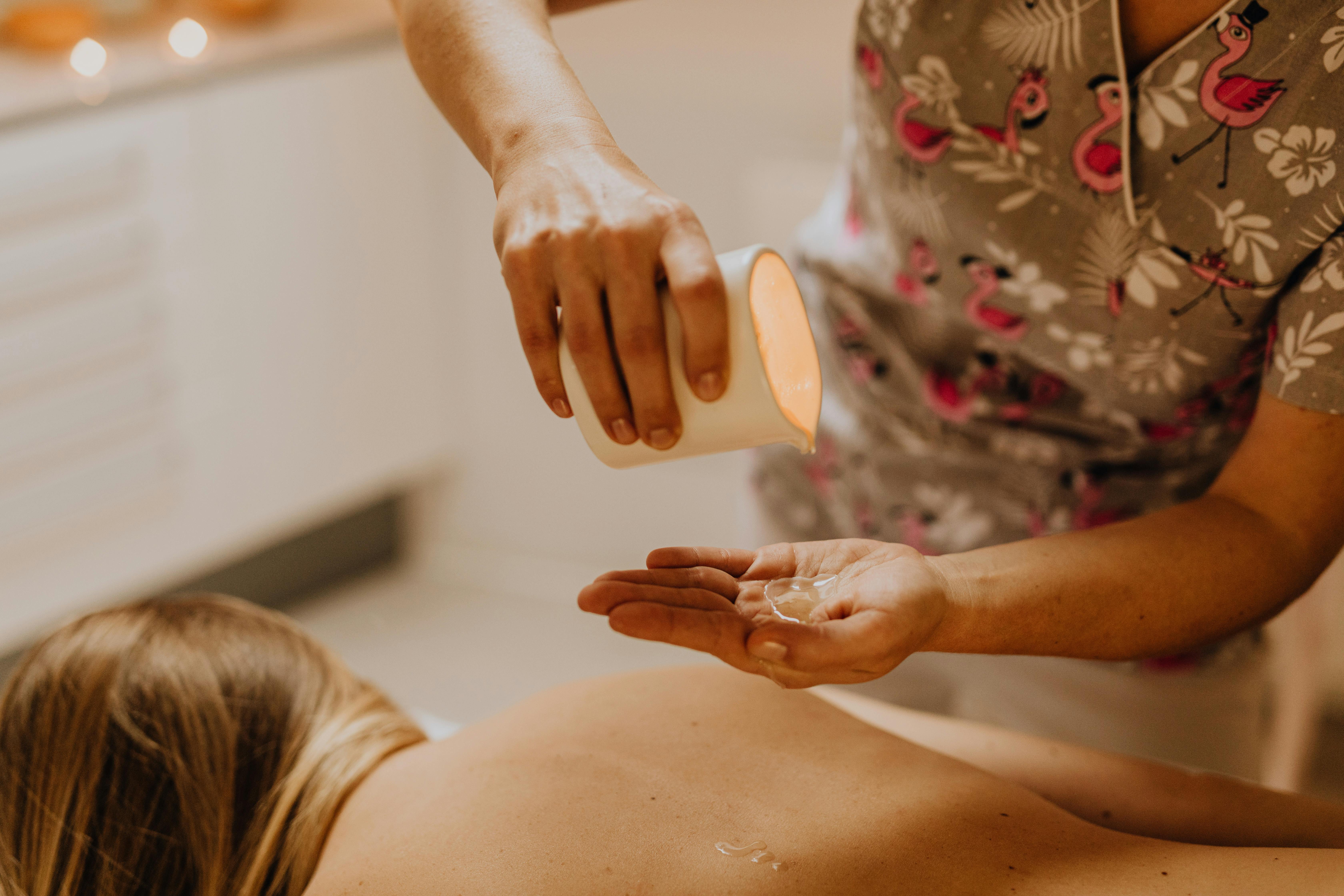 Aromatic oil massage