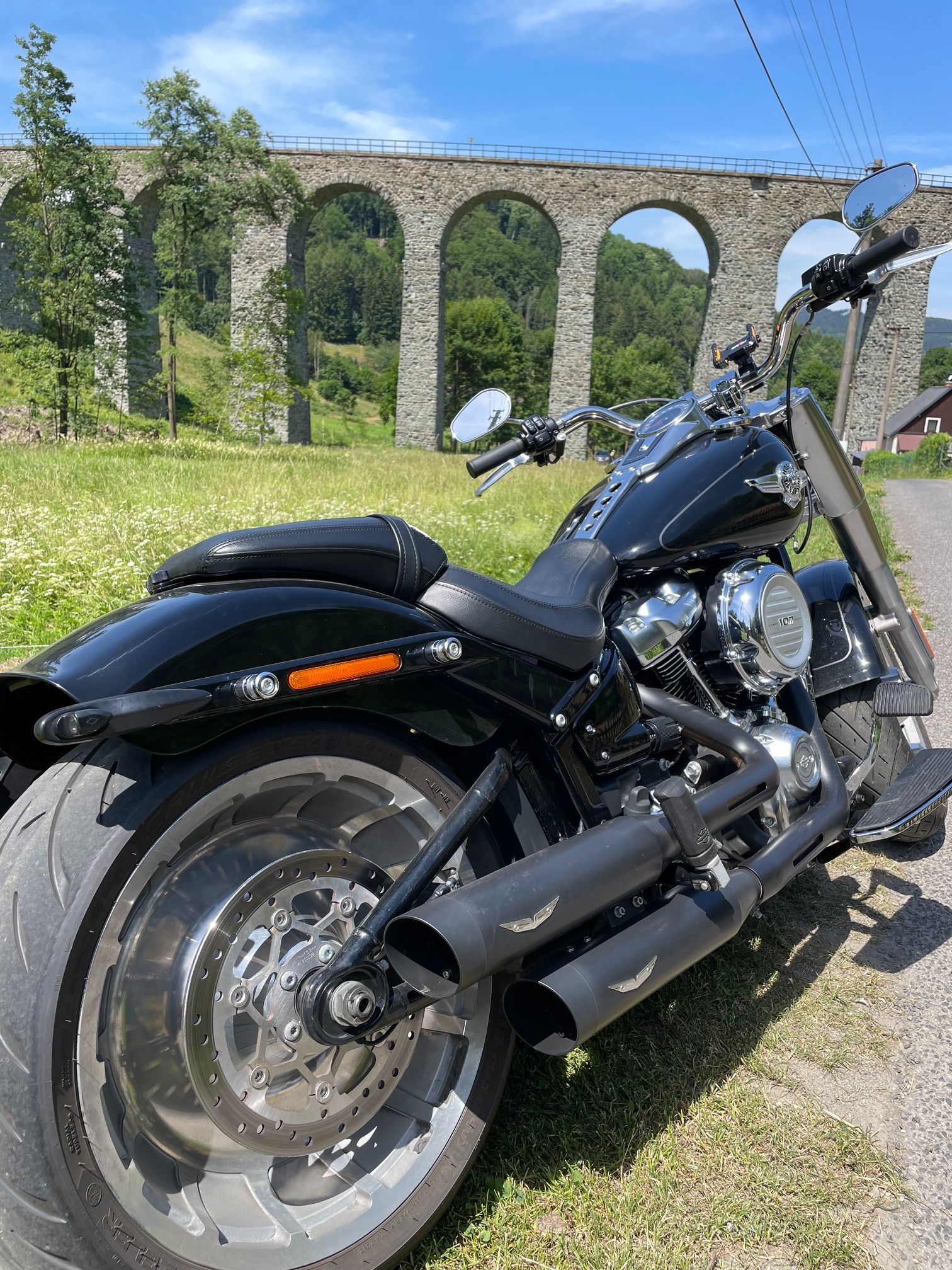 Motorrad-Harley-Tour