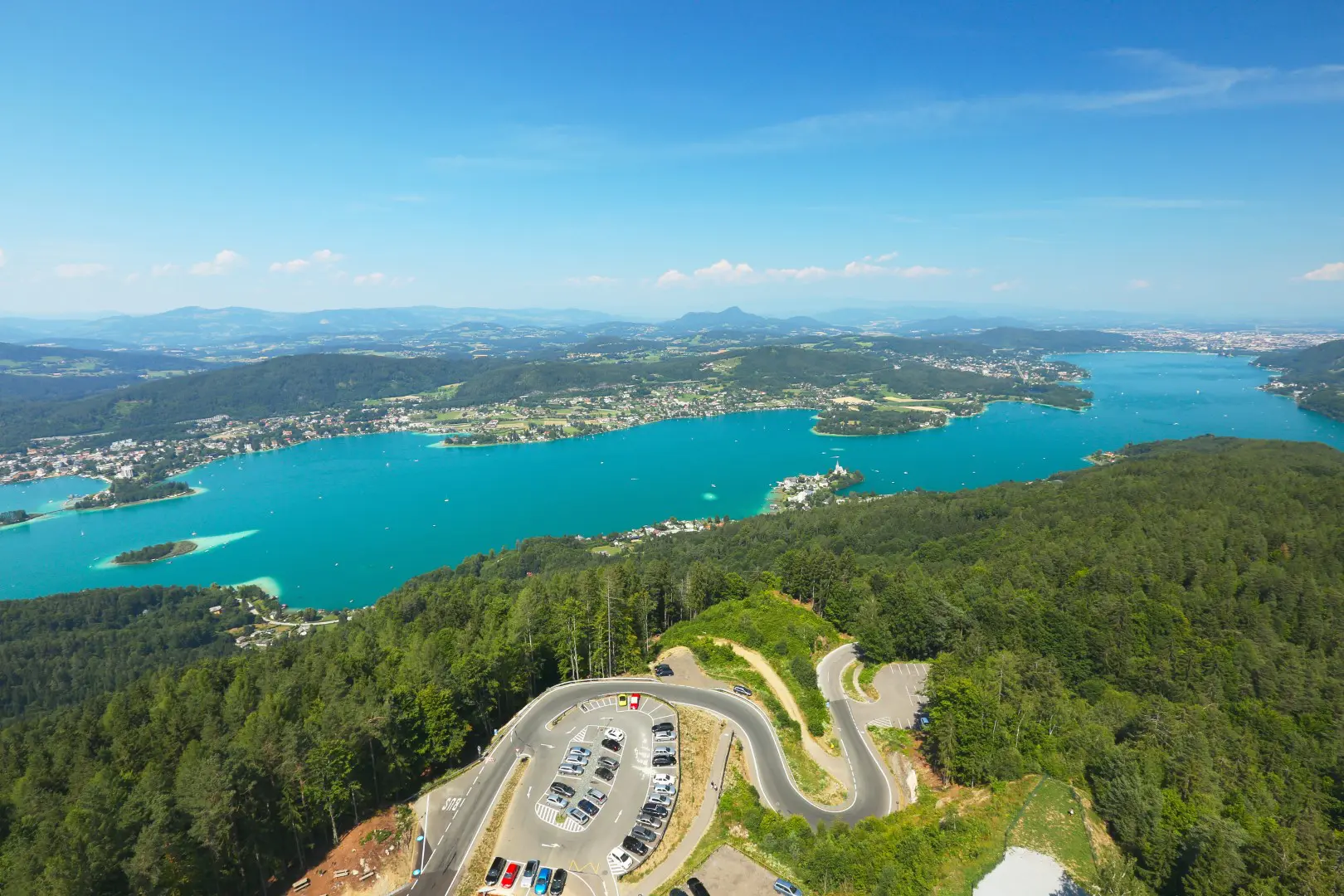 Wörthersee round trip with Pyramidenkogel - panorama around the lake
