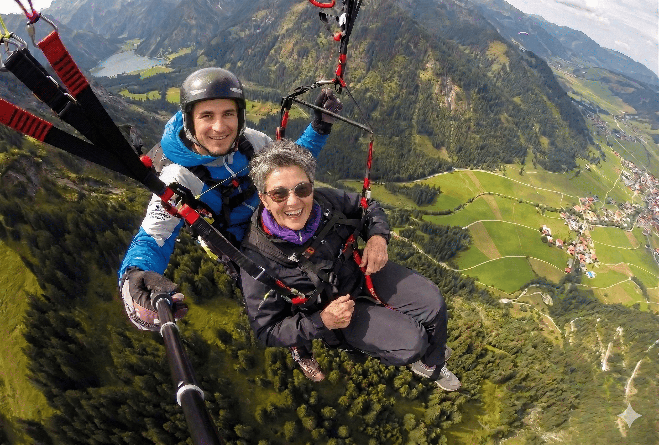 Adrenalin pur beim Tandemflug