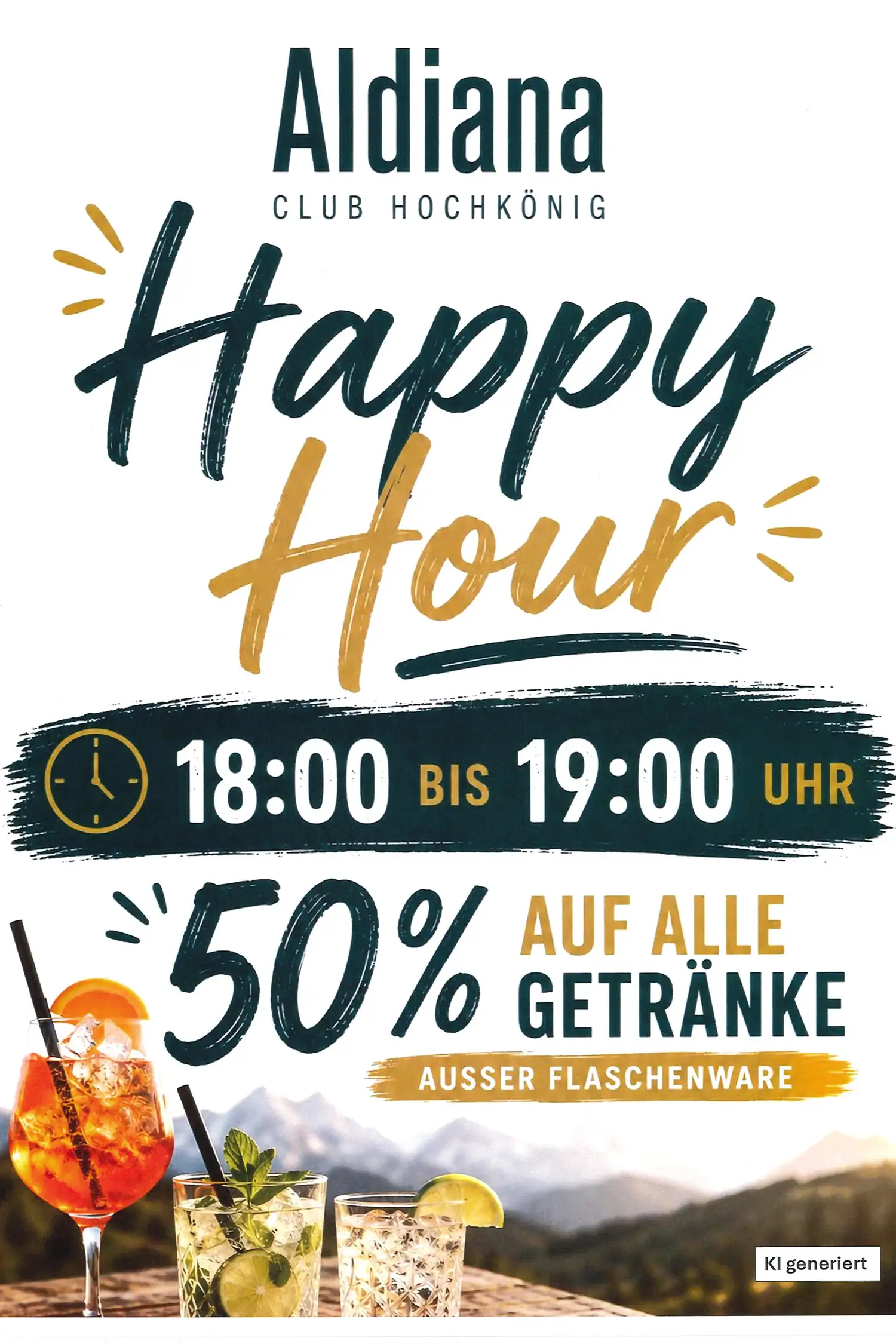 Drinks genießen auf der Piazza und 50 % sparen! 🍹