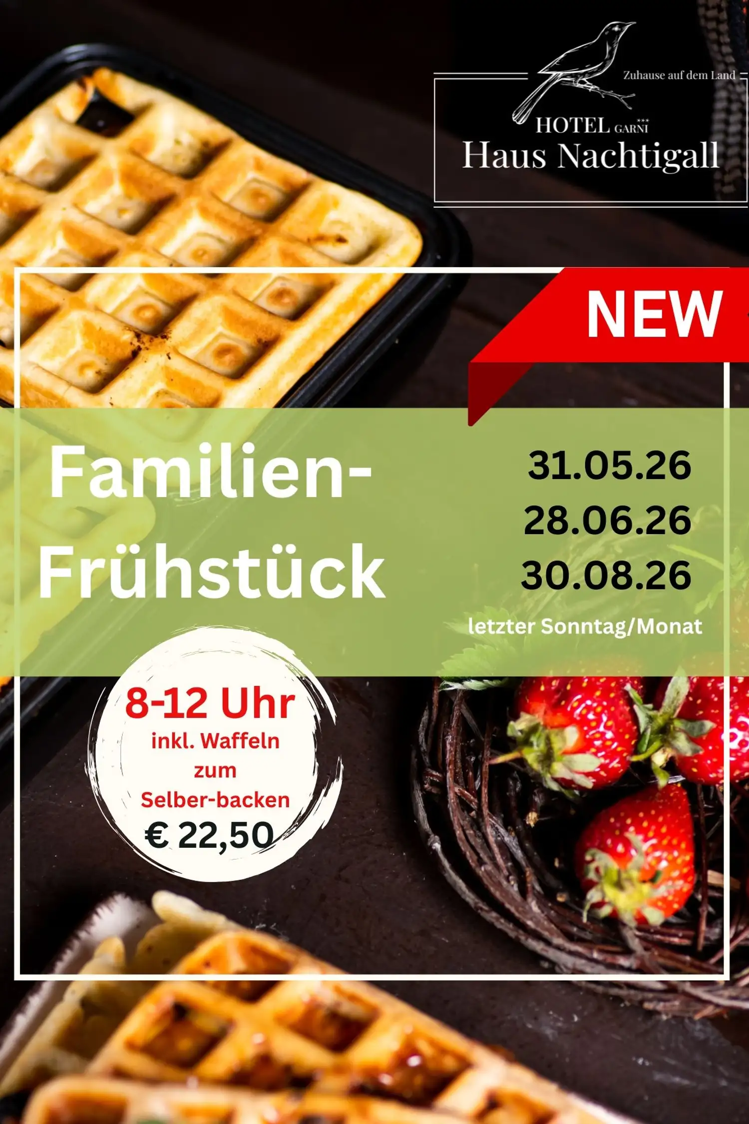 Familienfrühstück  +  Waffeln