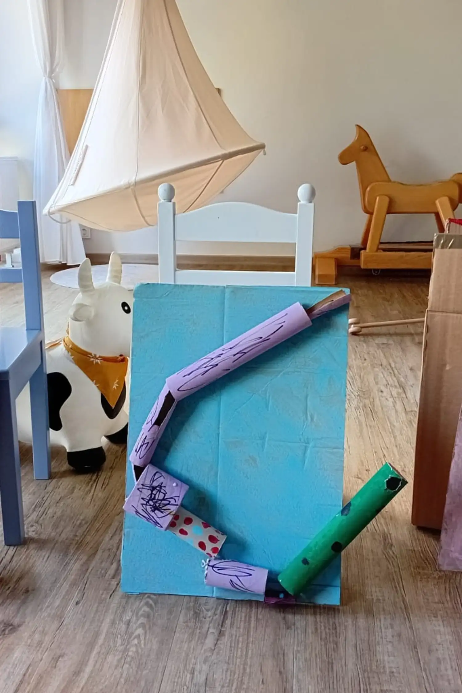 We make a marble run to take away with Bianca