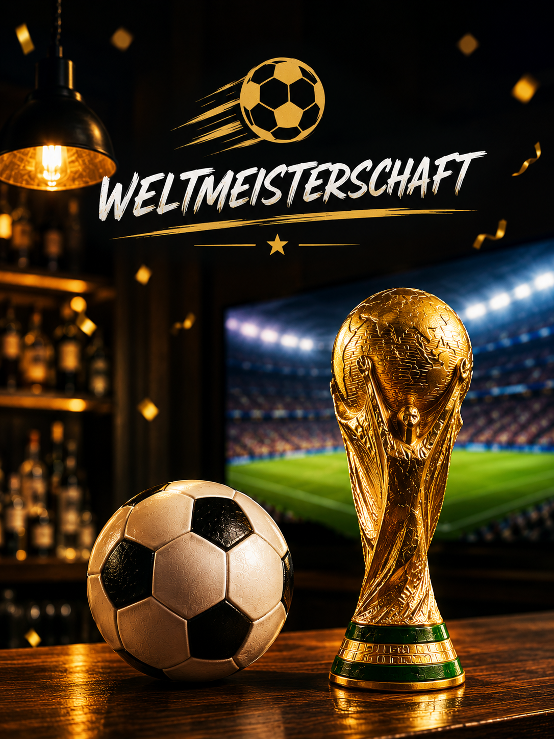 Finale Weltmeisterschaft Live an der Hotelbar