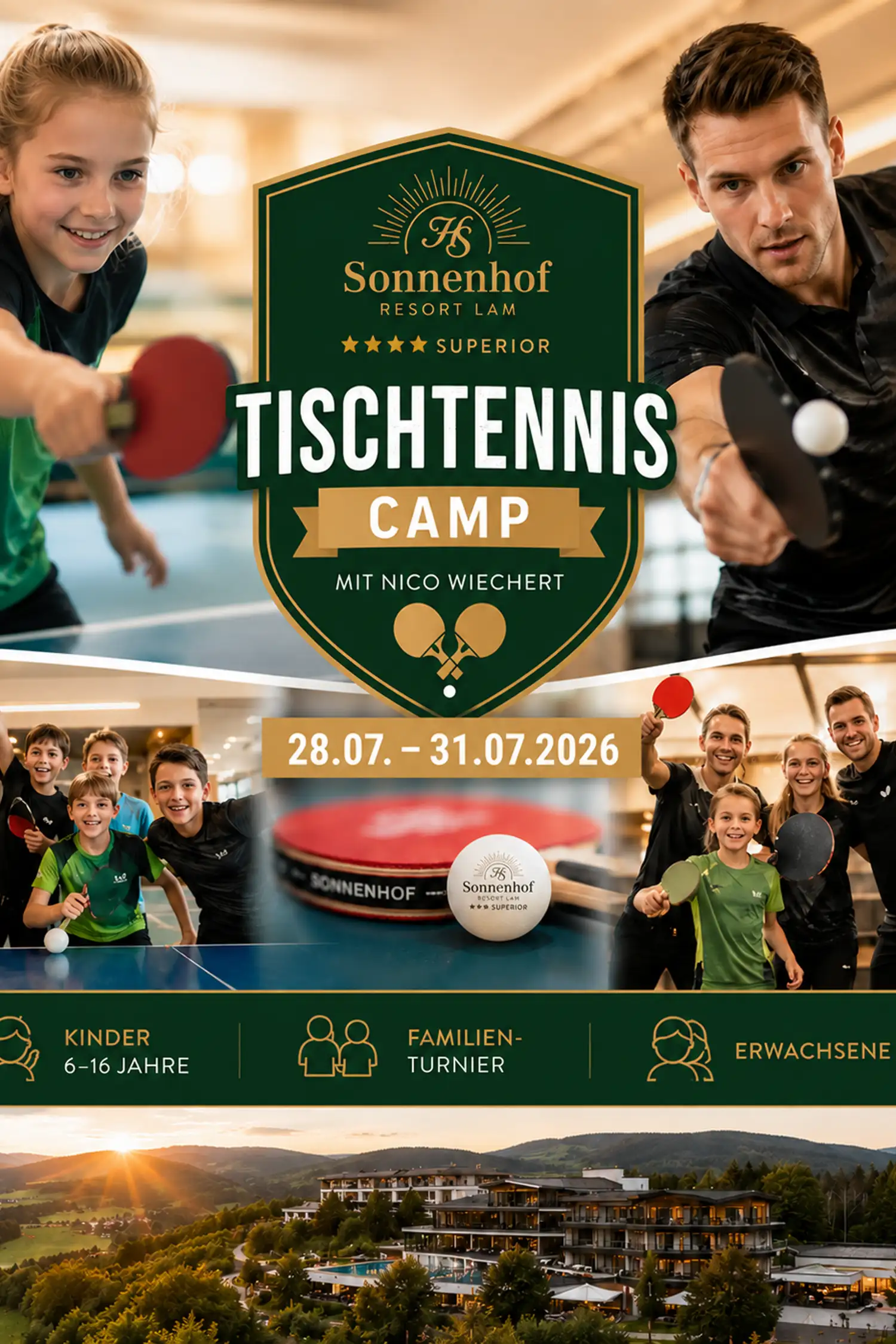 Table Tennis Camp with Nico Wiechert - Children (ages 6–16)