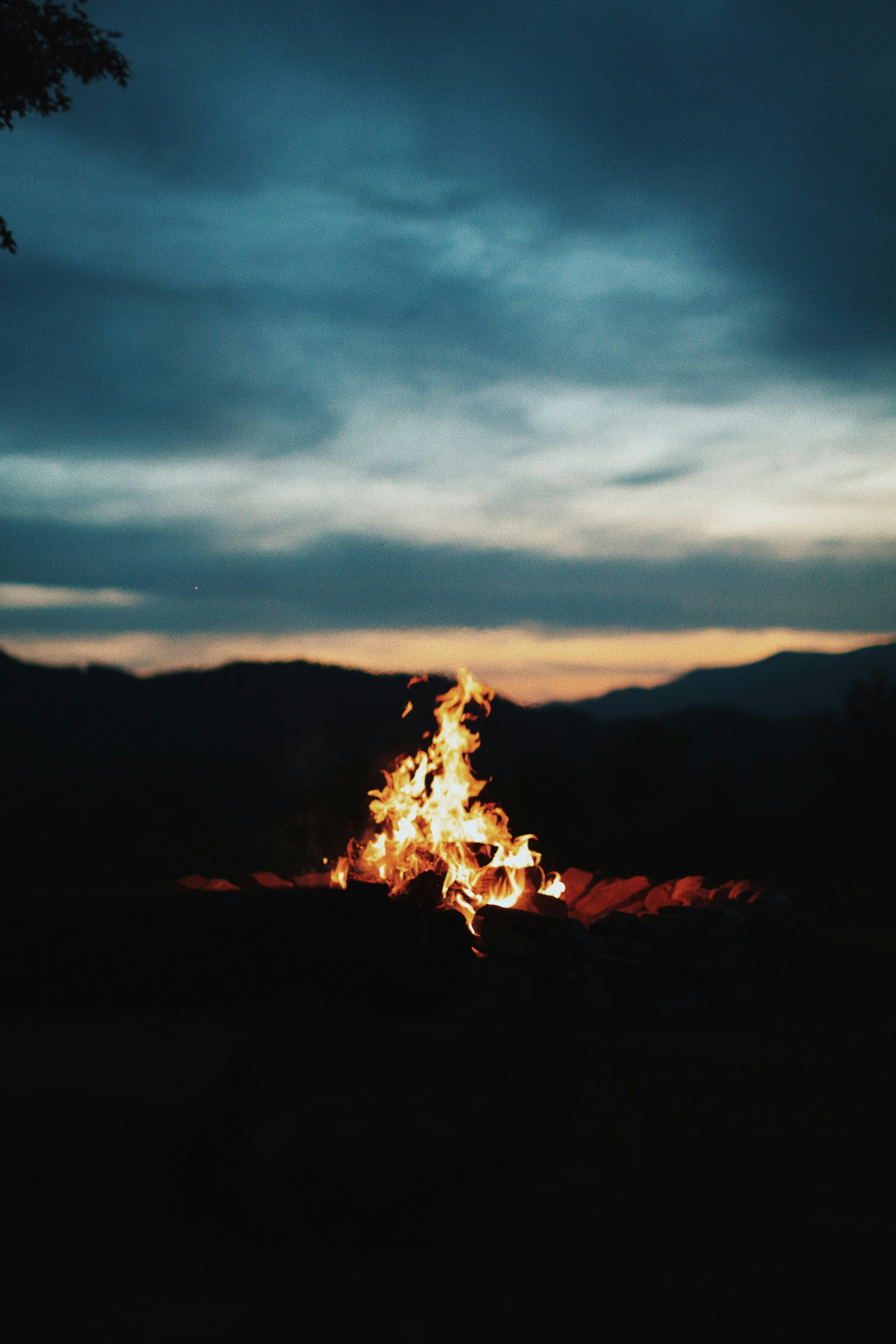 Solstice bonfire at the Sonnberghof estate