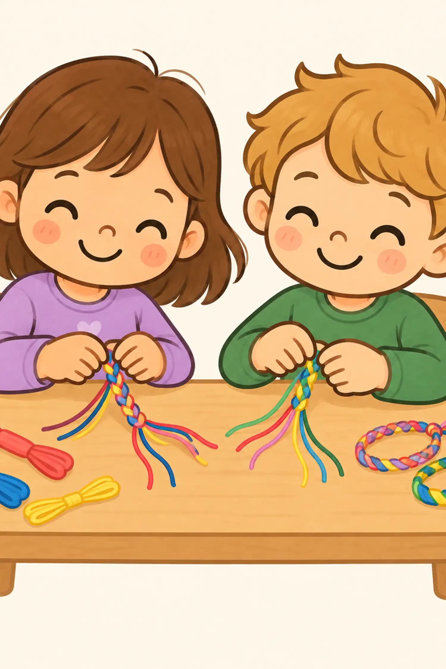 Making friendship bracelets