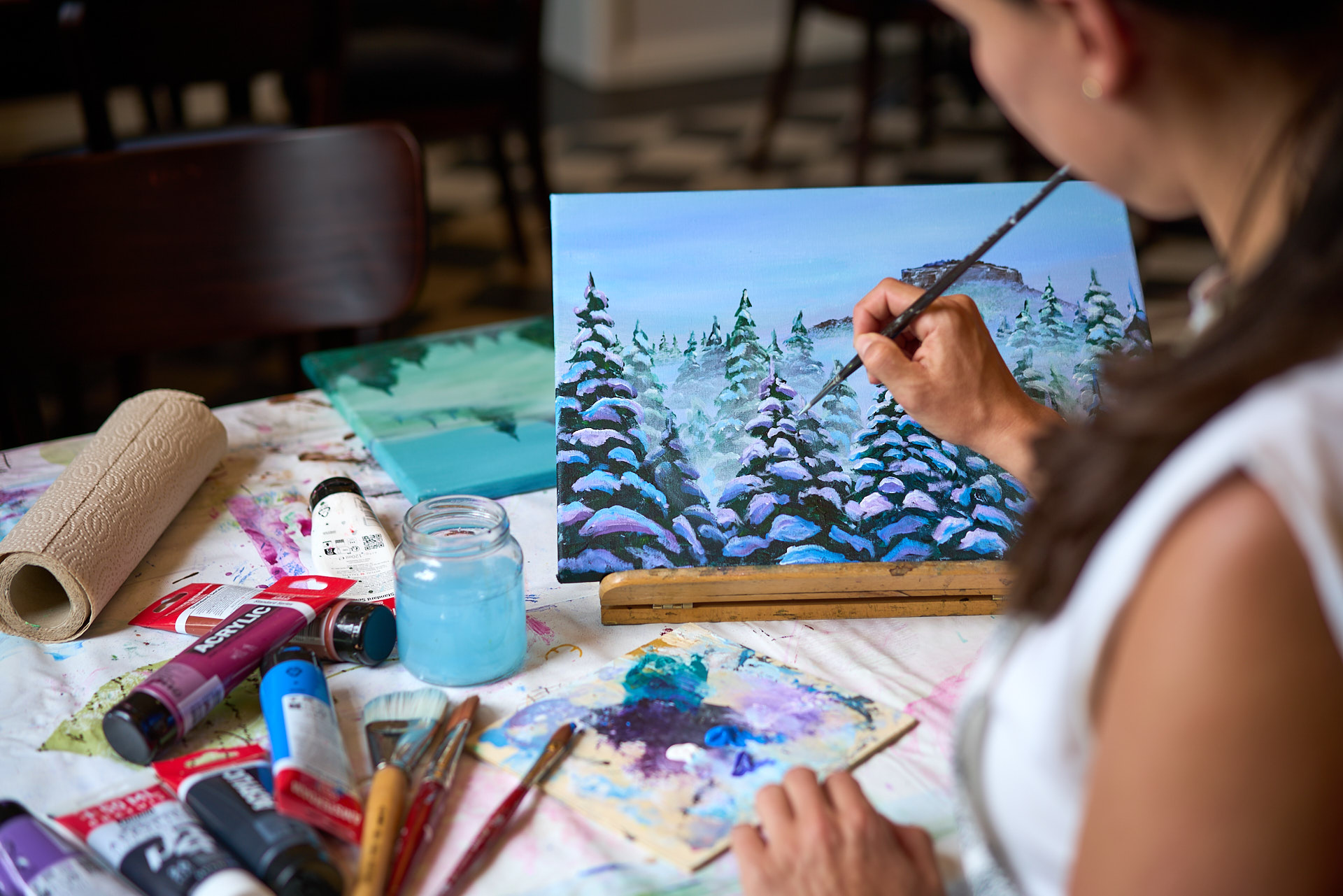 Winter Painting & Coffee Enjoyment with Yvonne Brückner
