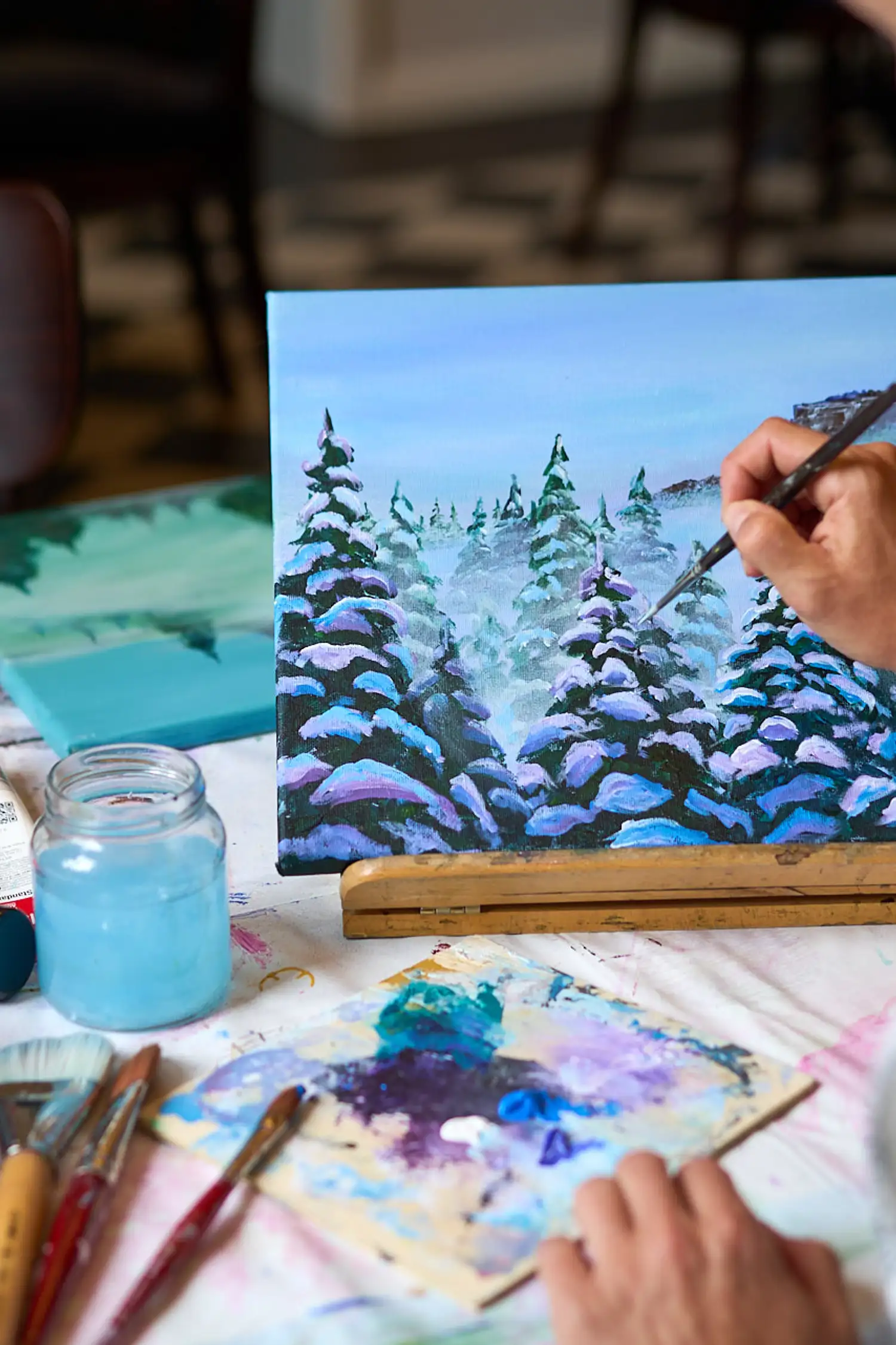 Winter Painting & Coffee Enjoyment with Yvonne Brückner