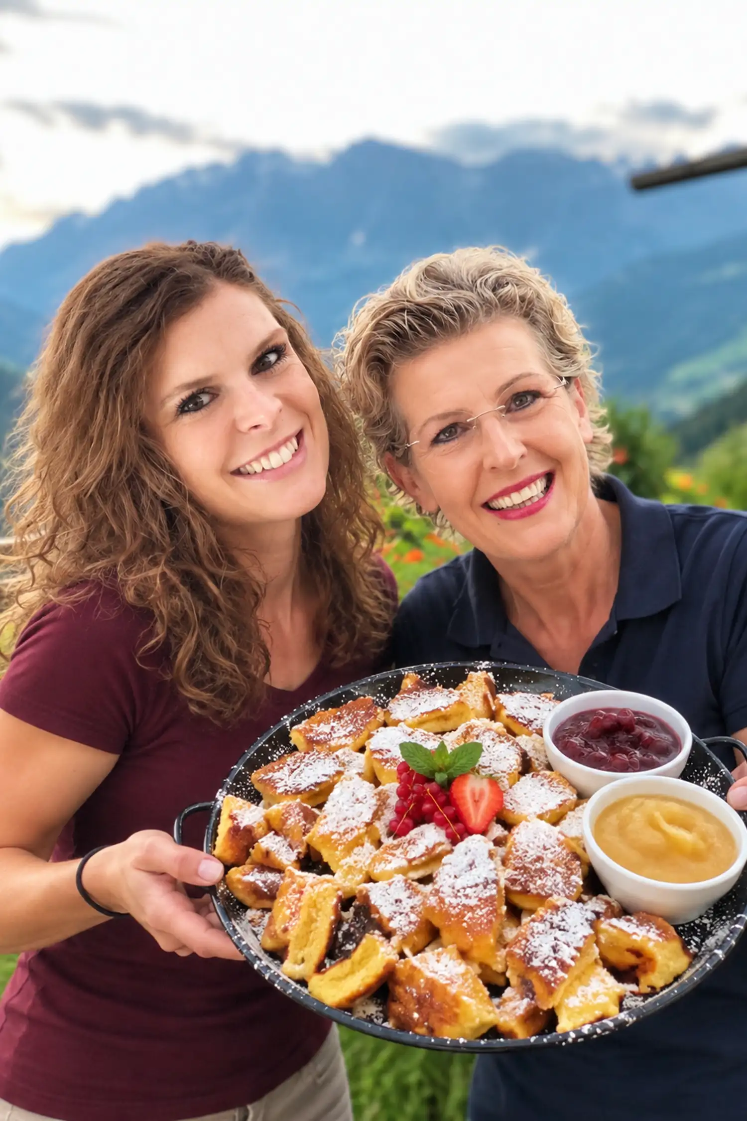 Kaiserschmarrn auf der Pronebenalm (exkl.Getränke). Shuttle bis zum Paussbauer! (Voranmeldung an der Rezeption bis am Vorabend 20.00 Uhr)