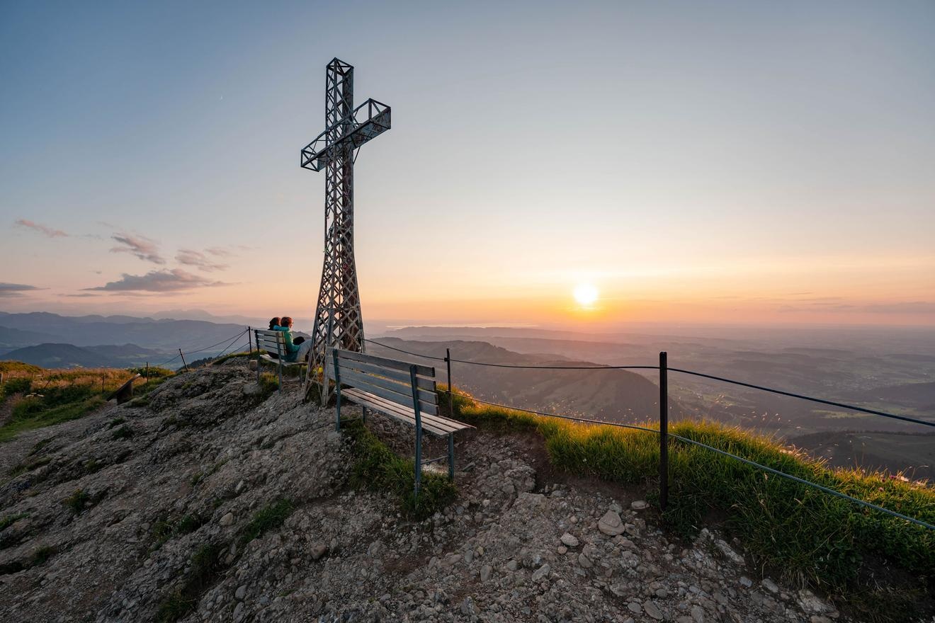 Ecumenical Mountain Service at Hochgrat for the Sunset Hike