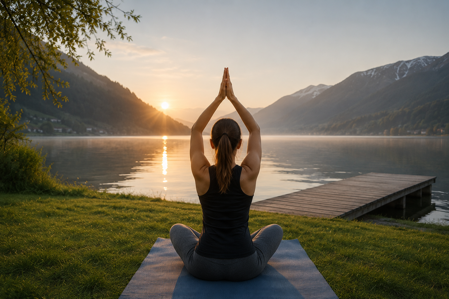 Yoga on the west beach