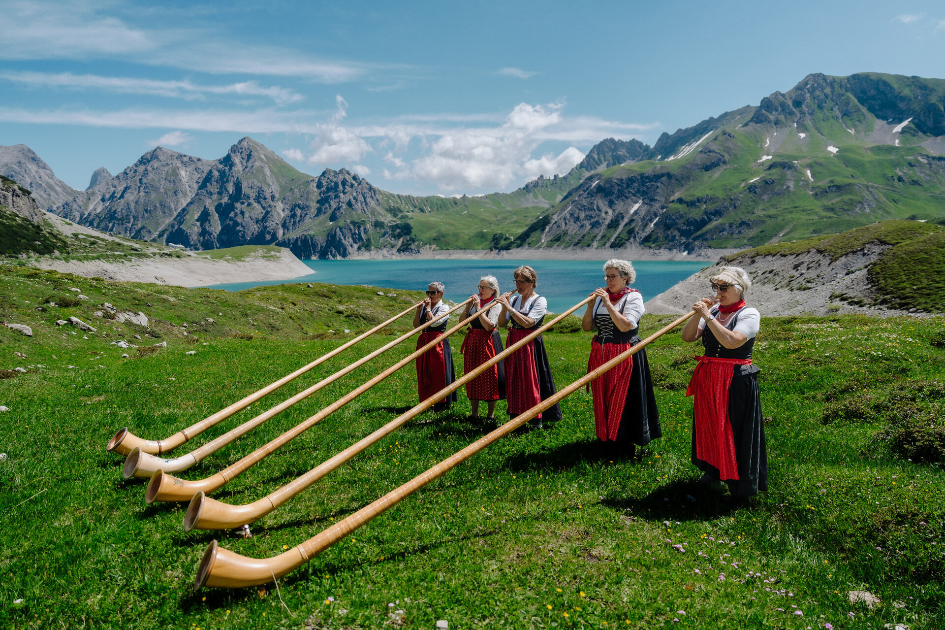 The Sounds of the Alphorn at Lake Lünersee