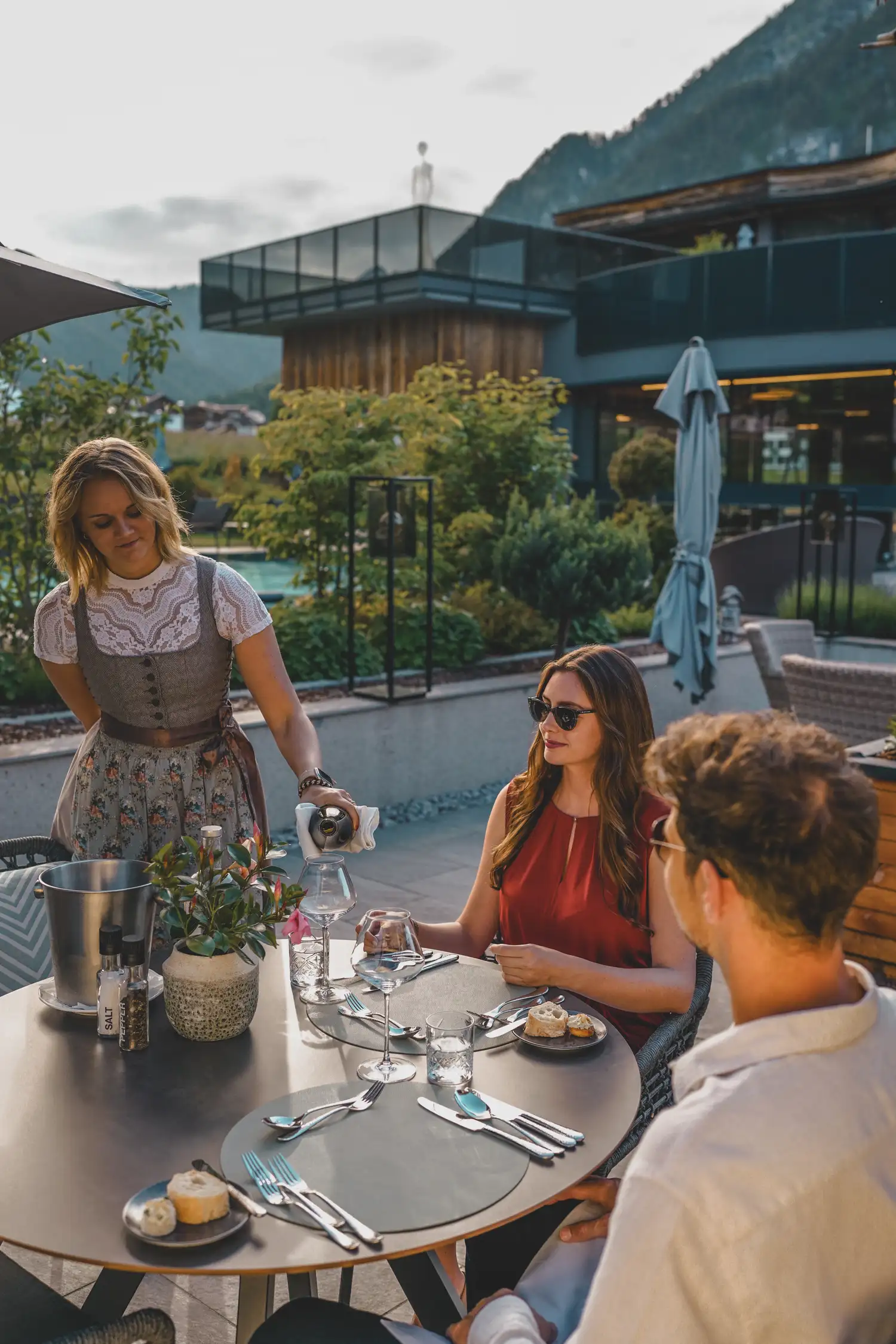 Dinner on the terrace 