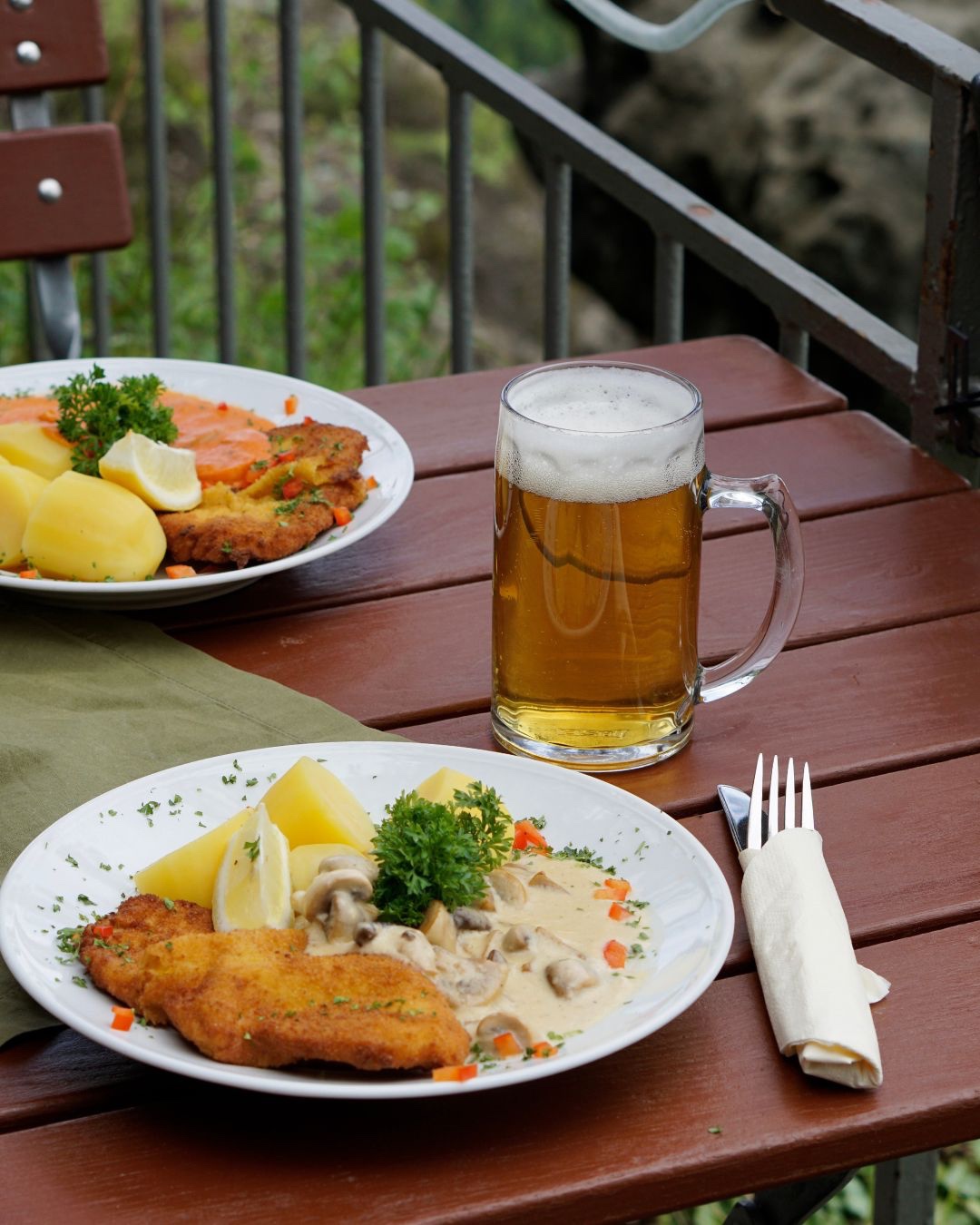 Schnitzel Thursday with a panoramic view