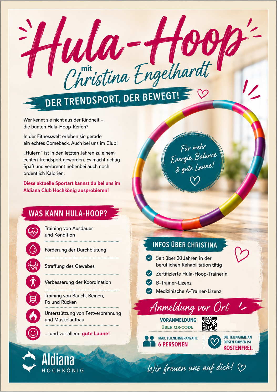 Hula Hoop 17.01.- 23.01. with Christina Engelhardt (pre-registration required via QR code or at reception)1 - (COPY)