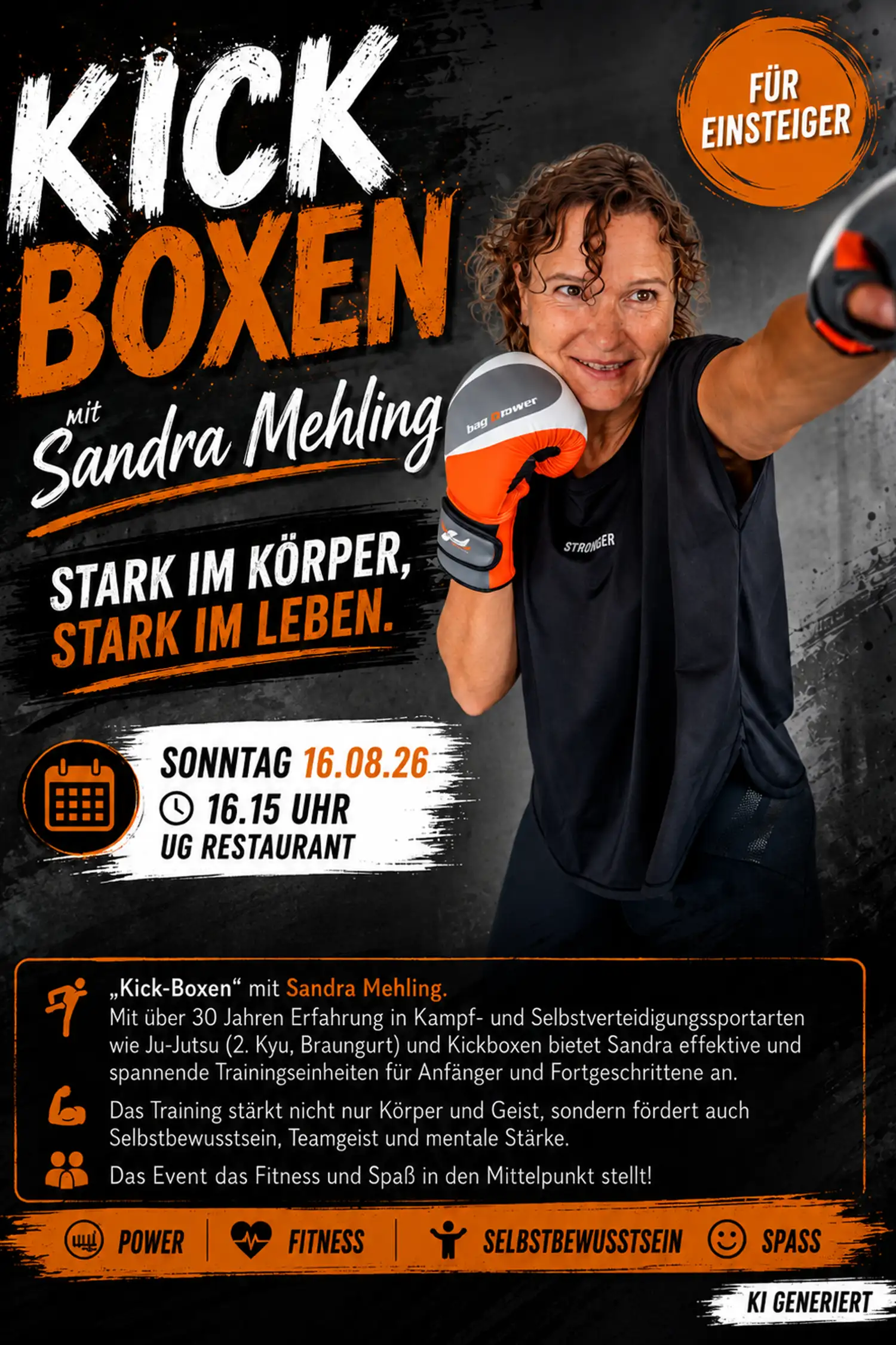 Kickboxen mit Sandra Mehling (für Einsteiger)