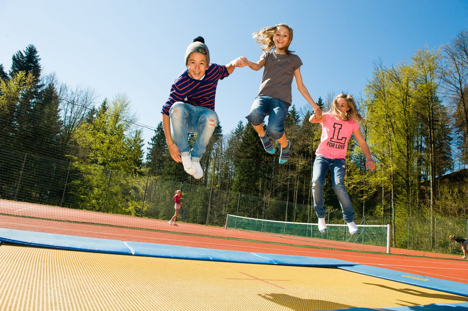 Fun, games and exercise in good weather