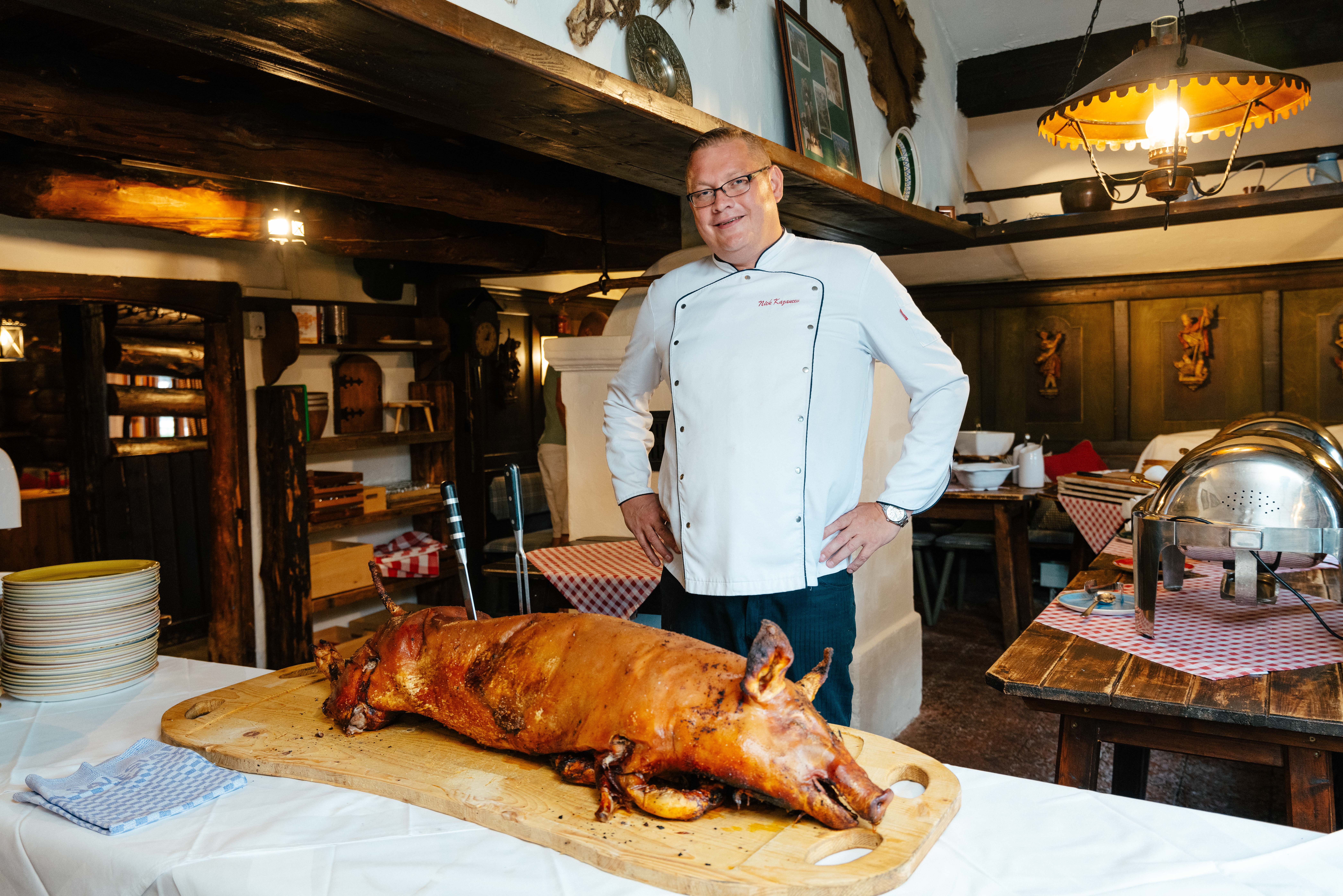 SUCKLING PIG FROM THE BEECHWOOD OVEN