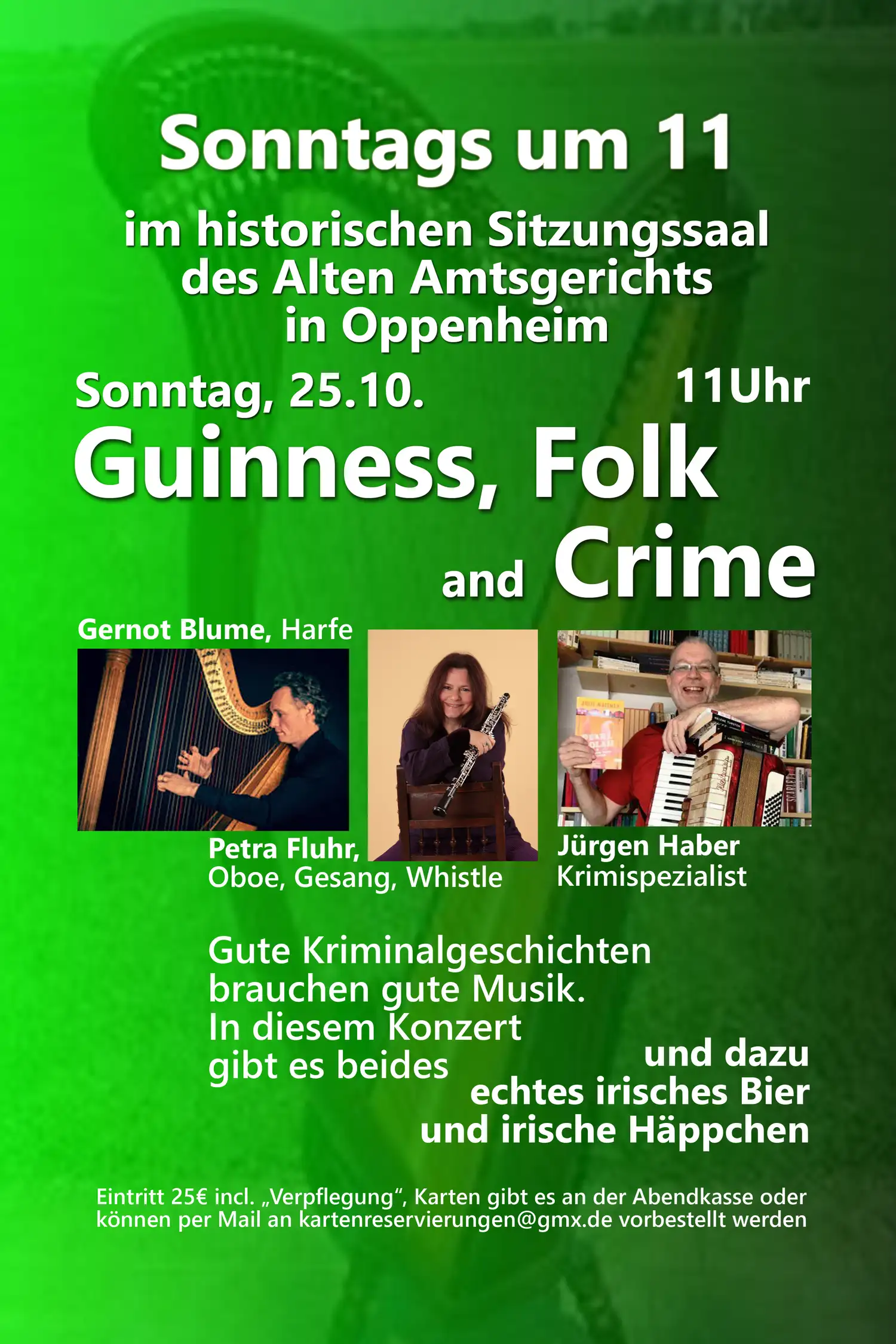 Concert: Guinness, Folk and Crime