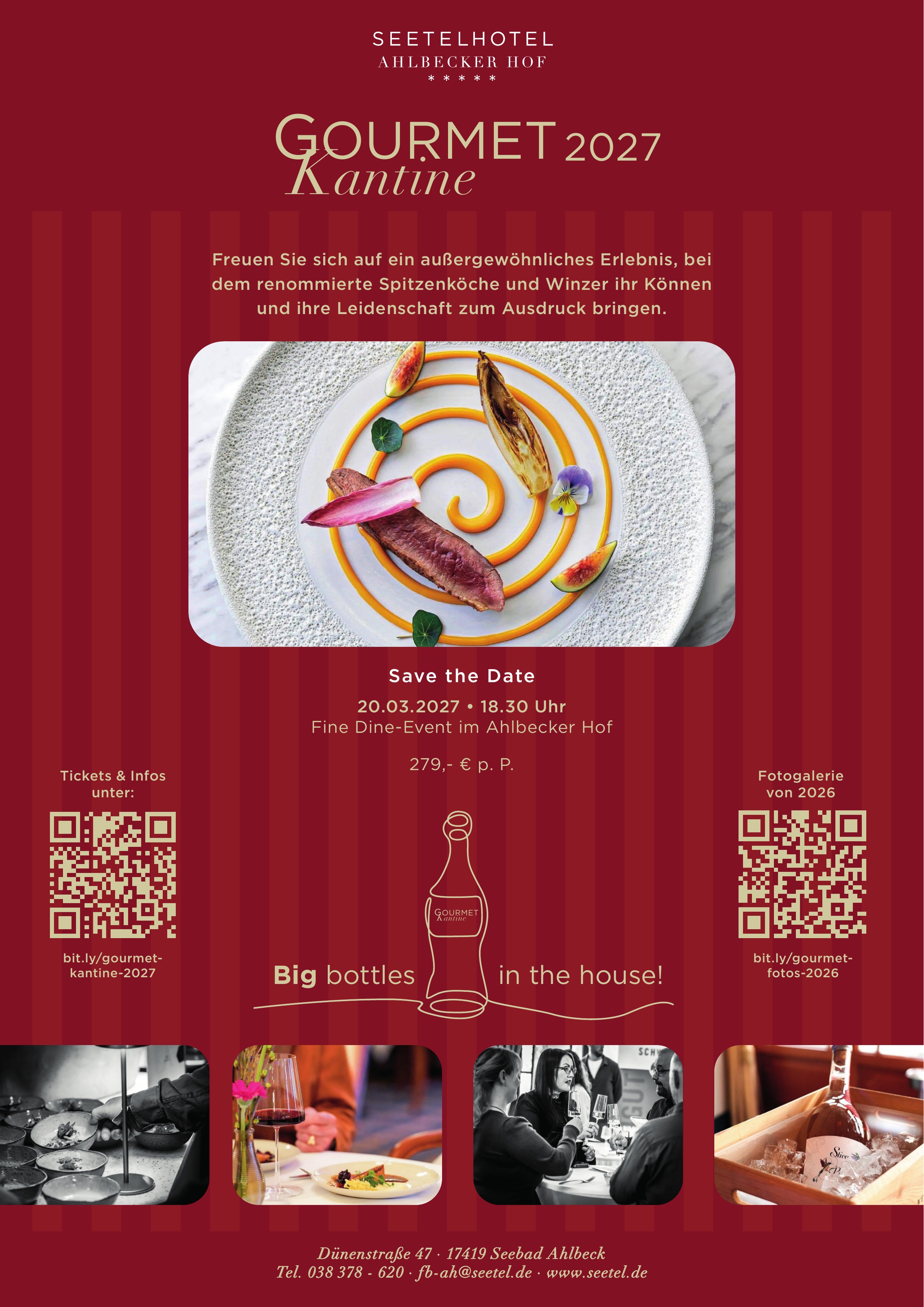 Gourmetkantine - The THIRD: Big Bottle Kitchen Party at Ahlbecker Hof