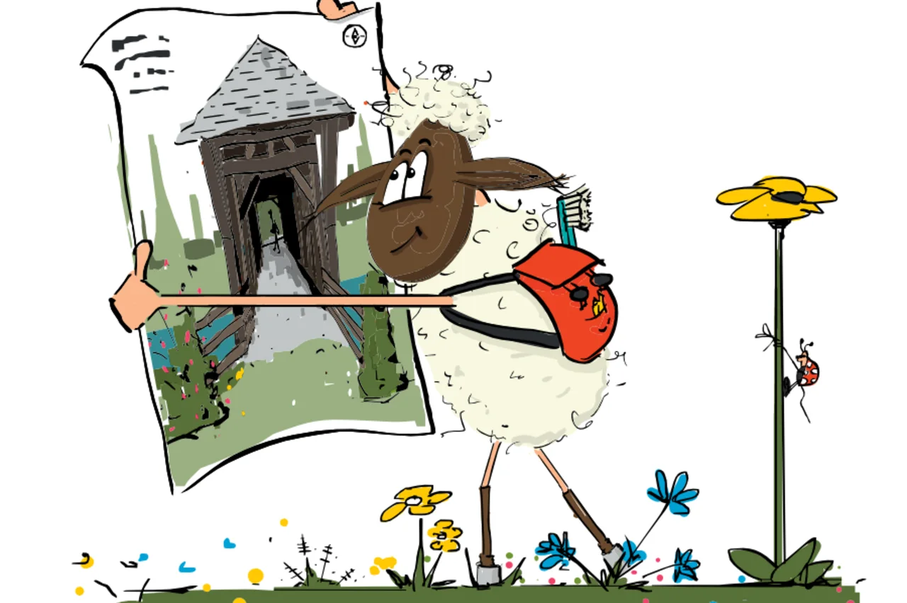 Children's hiking trails with puzzles