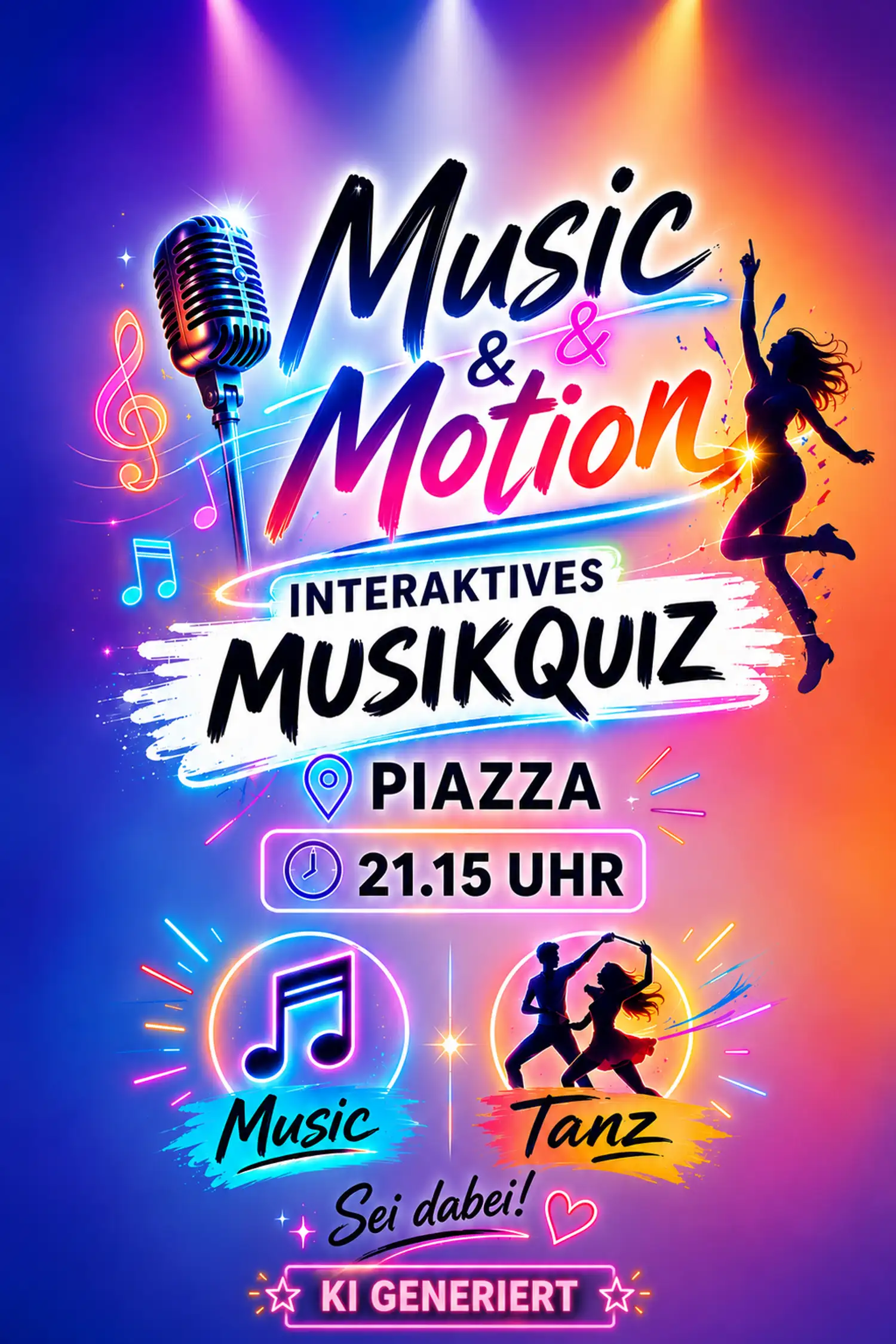 " Music & Motion" auf der Piazza