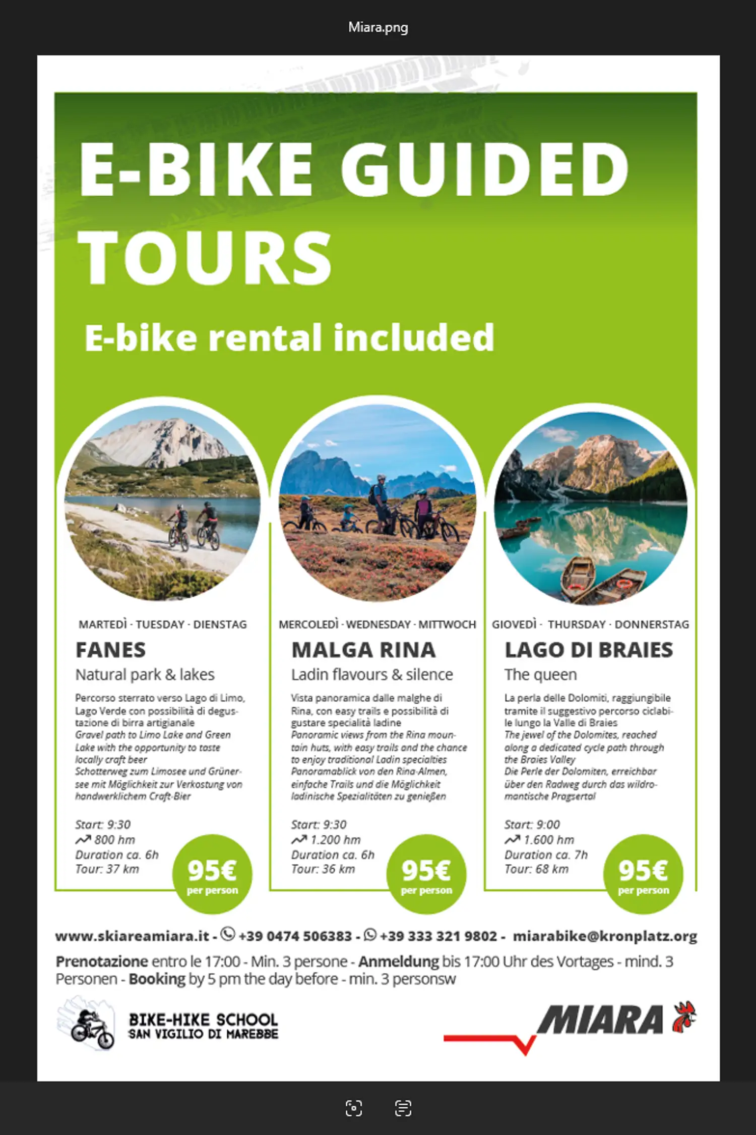 🚴♀️ E-BIKE GUIDED TOURS