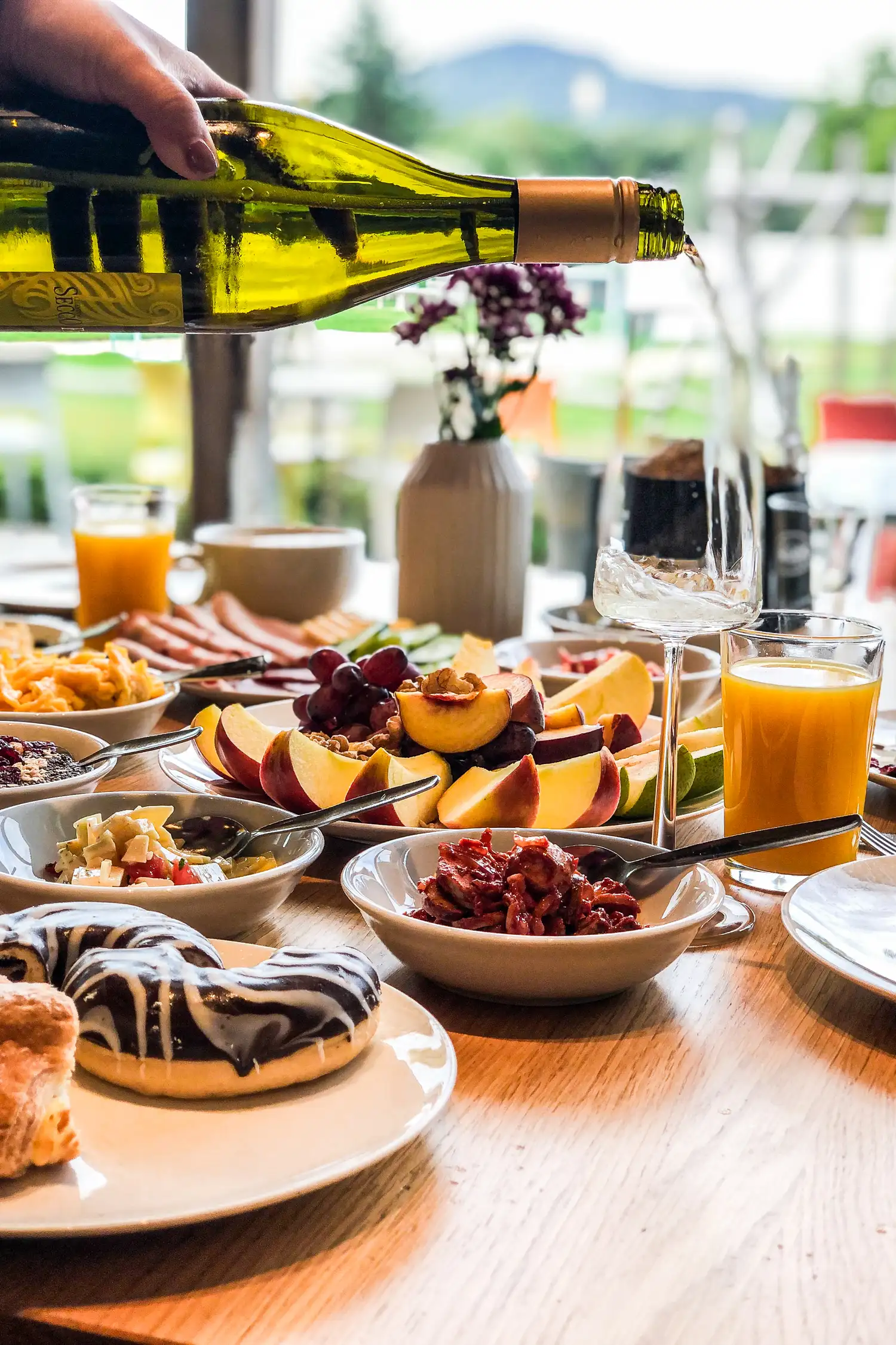 Brunch in the parlor