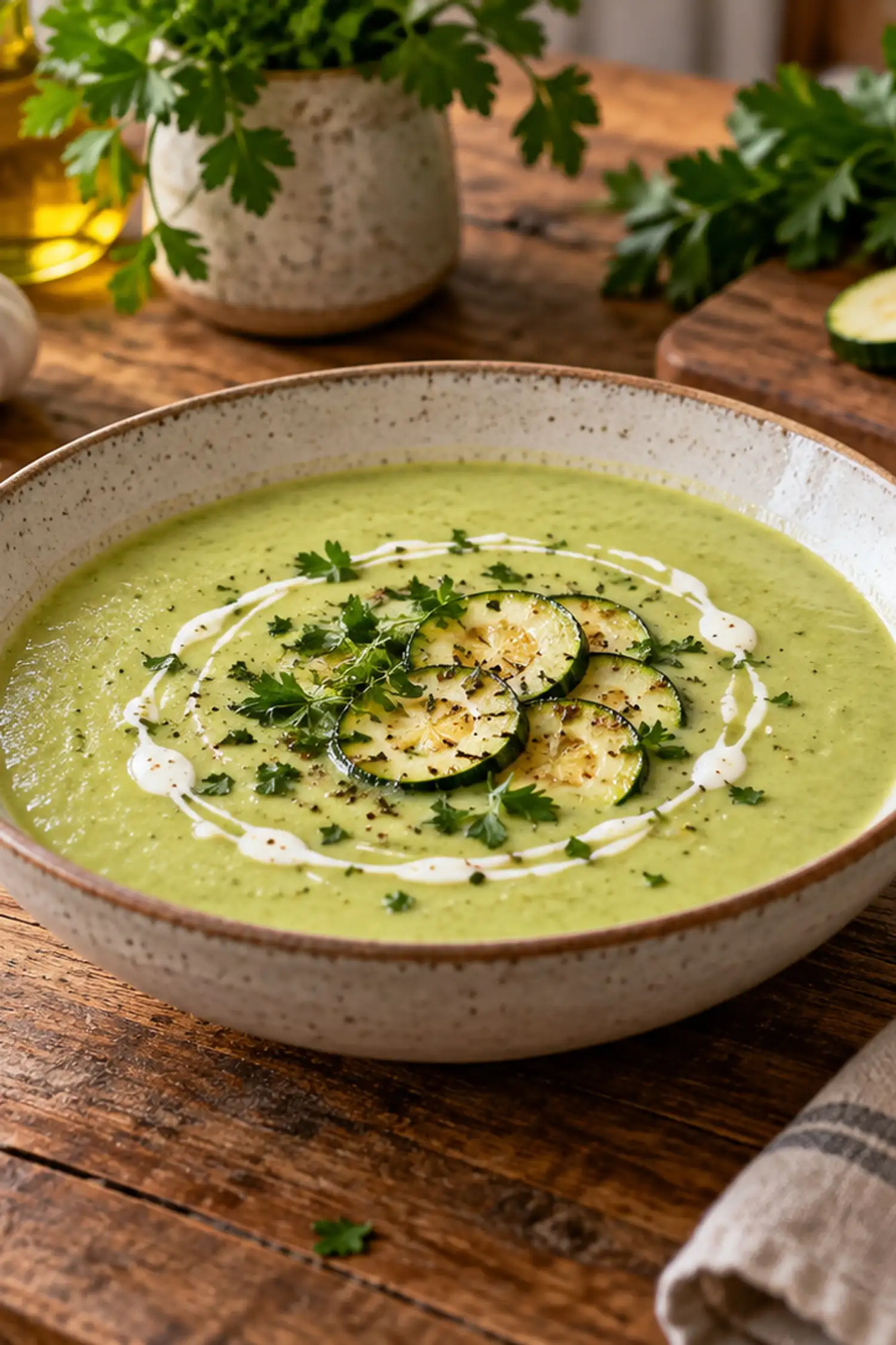 Zucchinicremesuppe