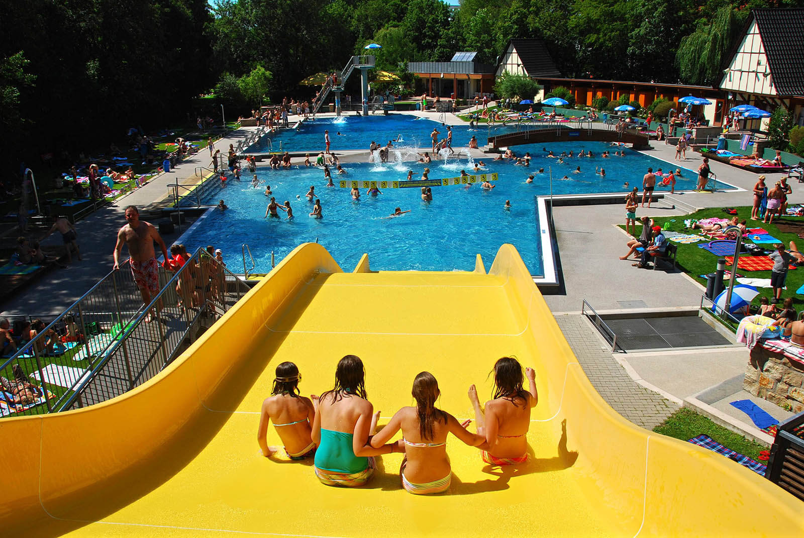 Summer, sun & swimming fun at the Atlantis outdoor pool