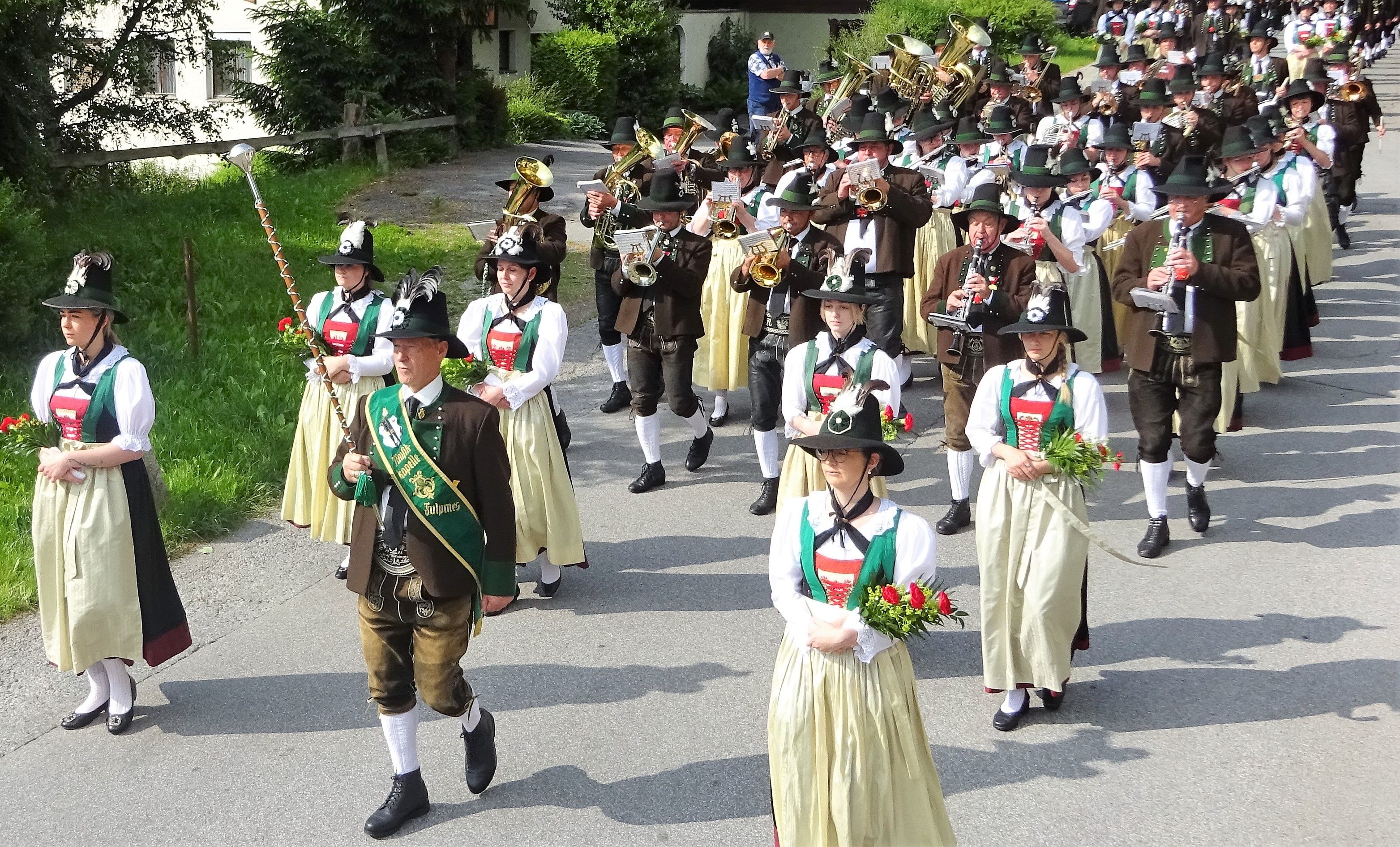 Square concert of the music band Fulpmes