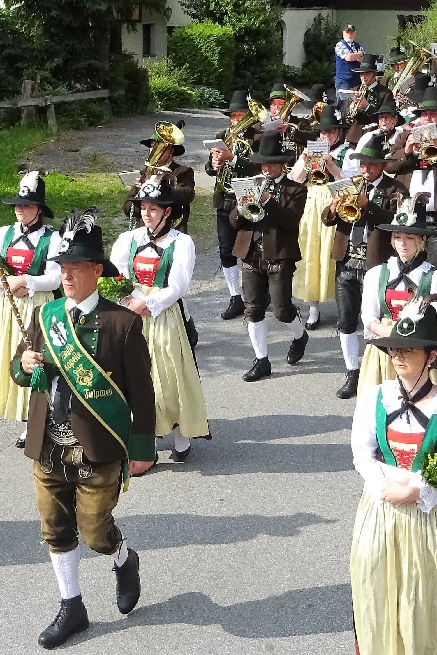 Square concert of the music band Fulpmes