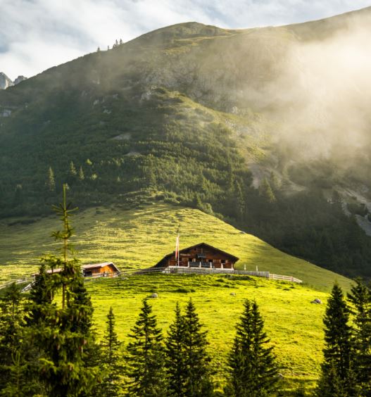 Wanderung durch das Puittal über Scharnitzjoch auf die Wangalm