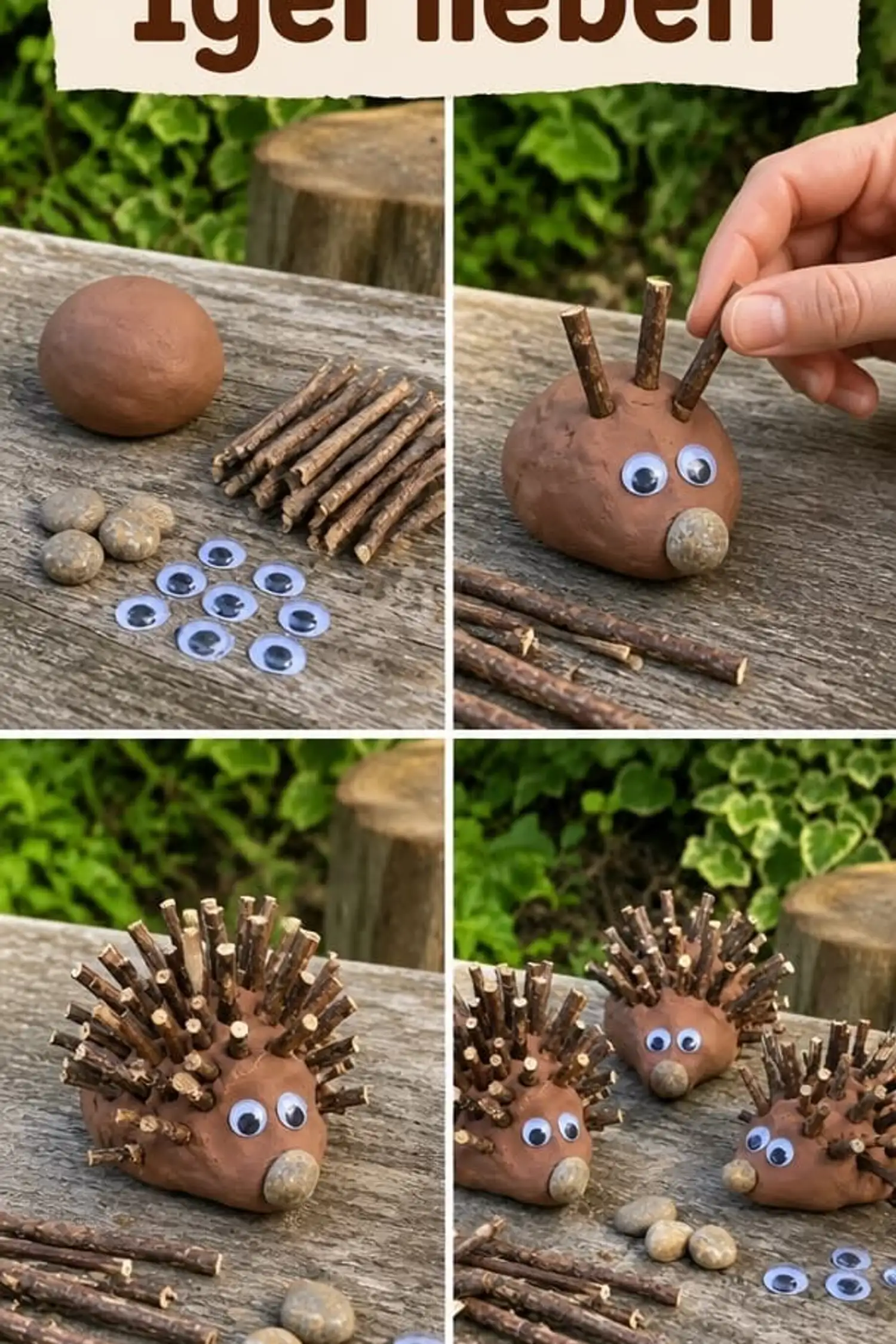 Making a Hedgehog Out of Modeling Clay