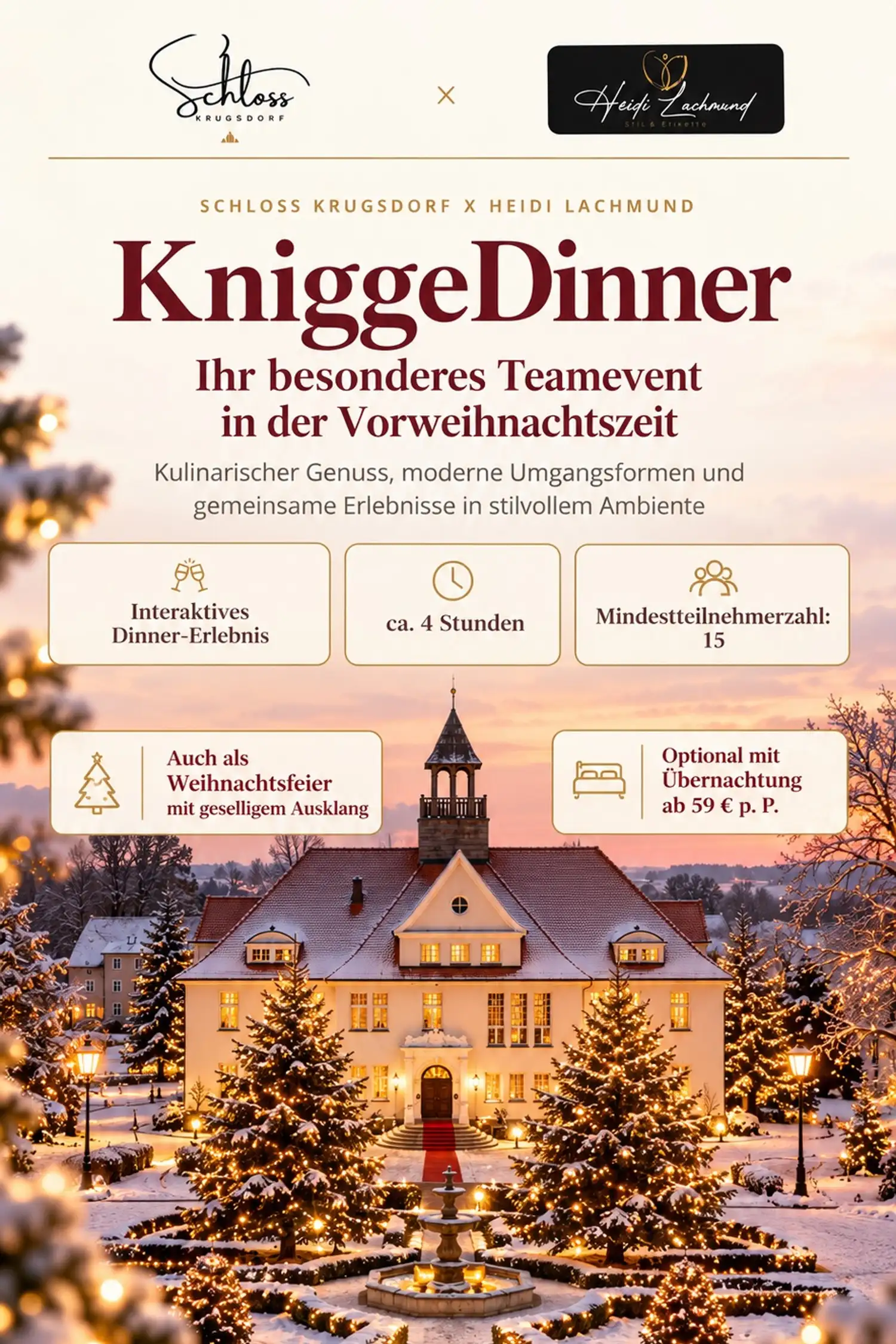 Dîner « Knigge » avec Heidi Lachmund