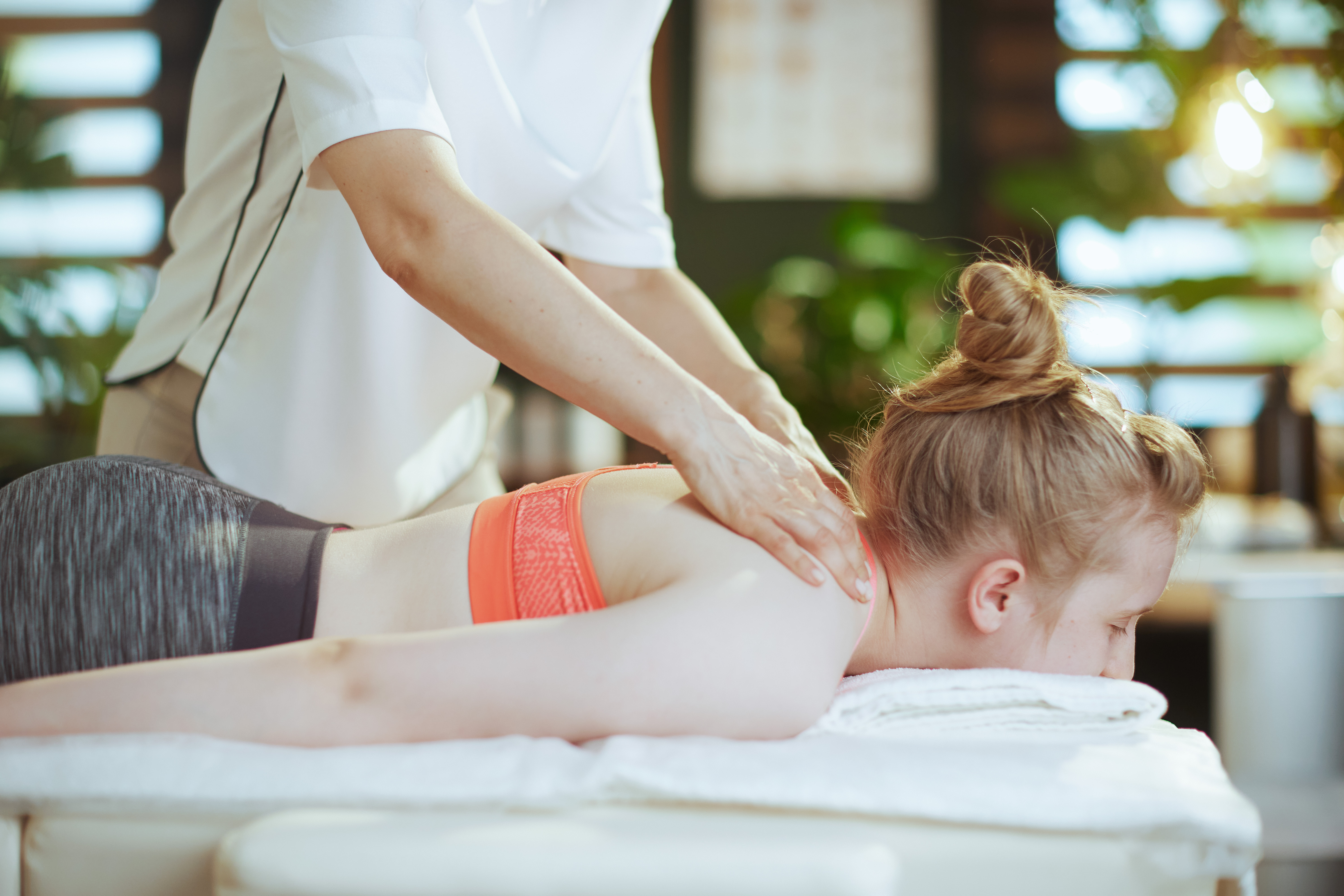 Junior back massage