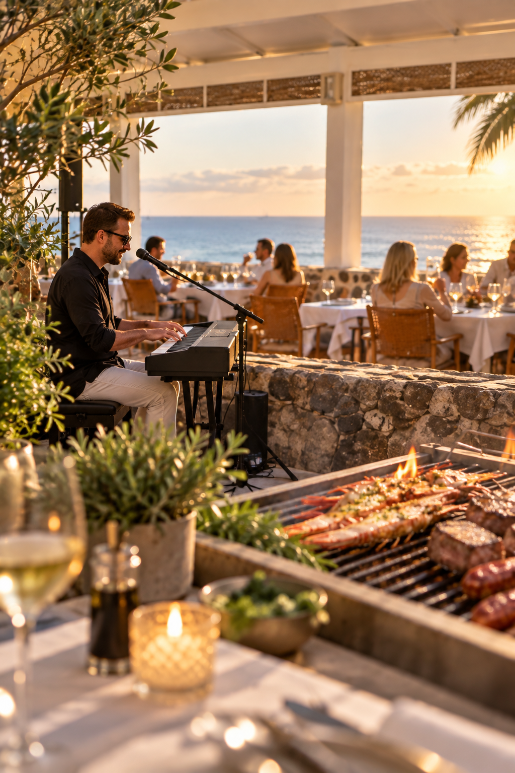 BBQ with Live Music at Las Gaviotas Beach