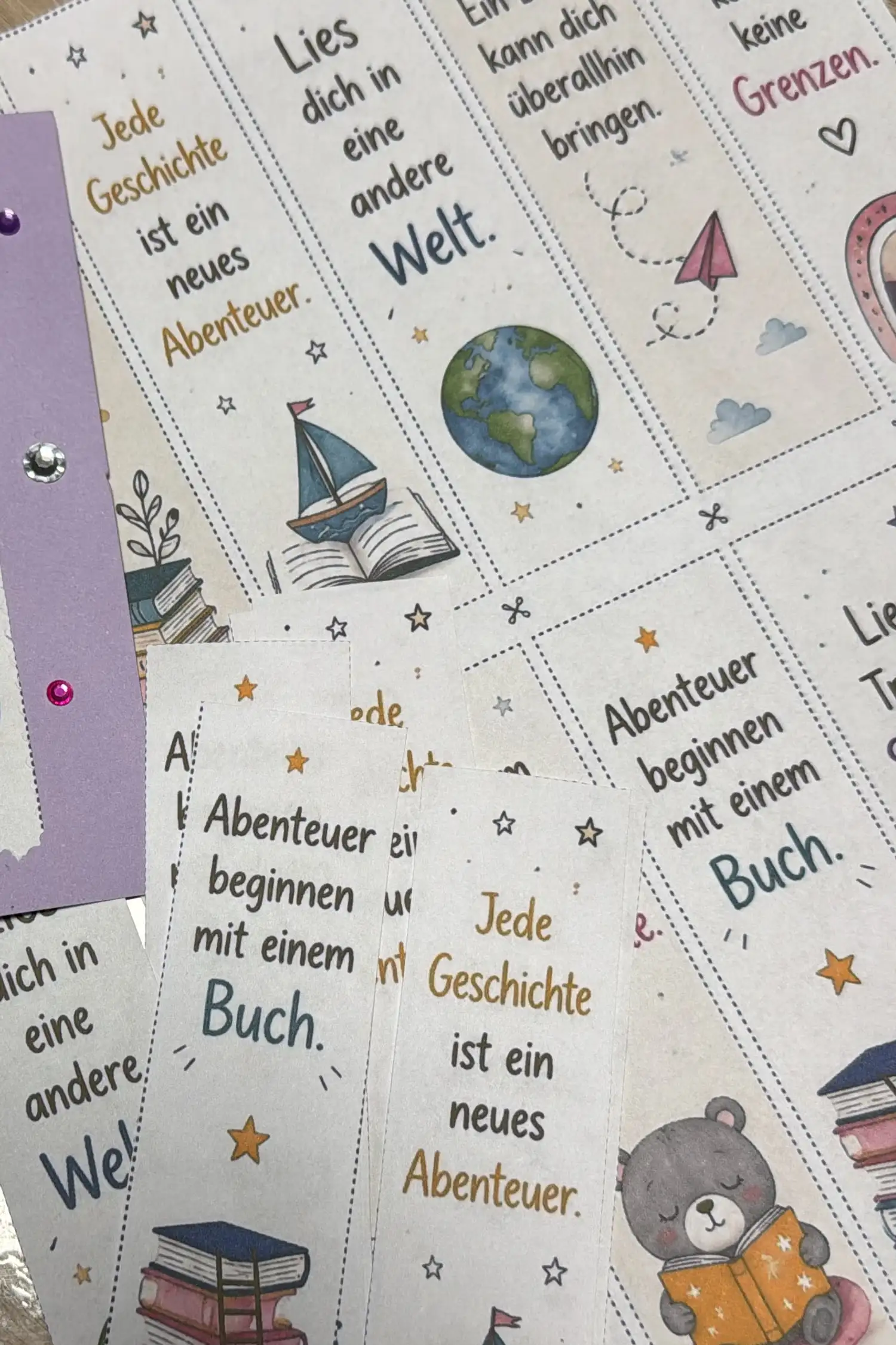 Lesezeichen gestalten