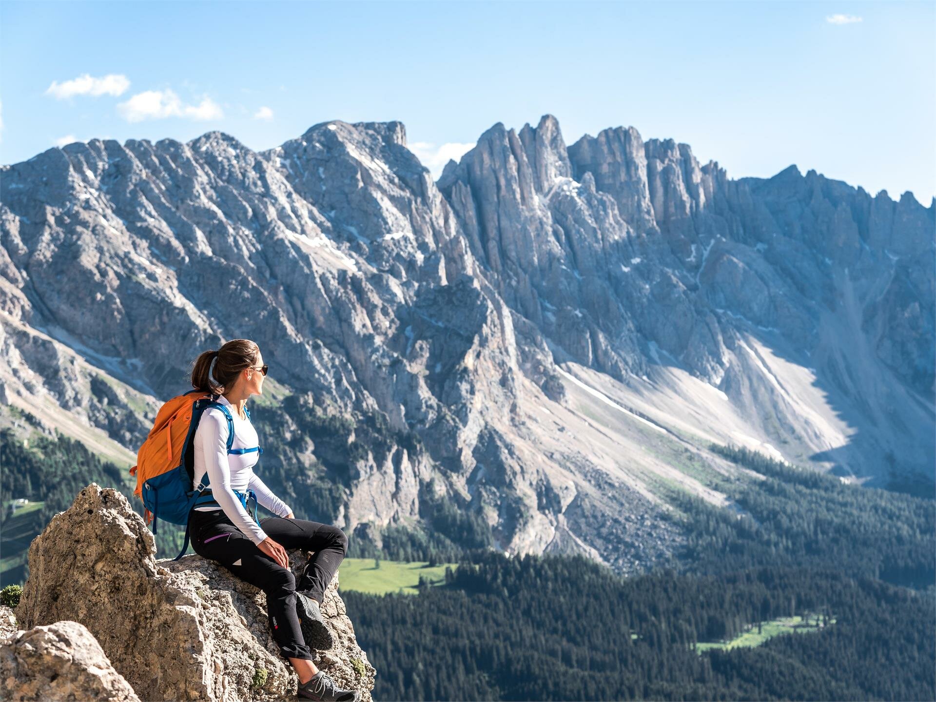 Summit Hike to the Vajolon Pass in the Rosengarten