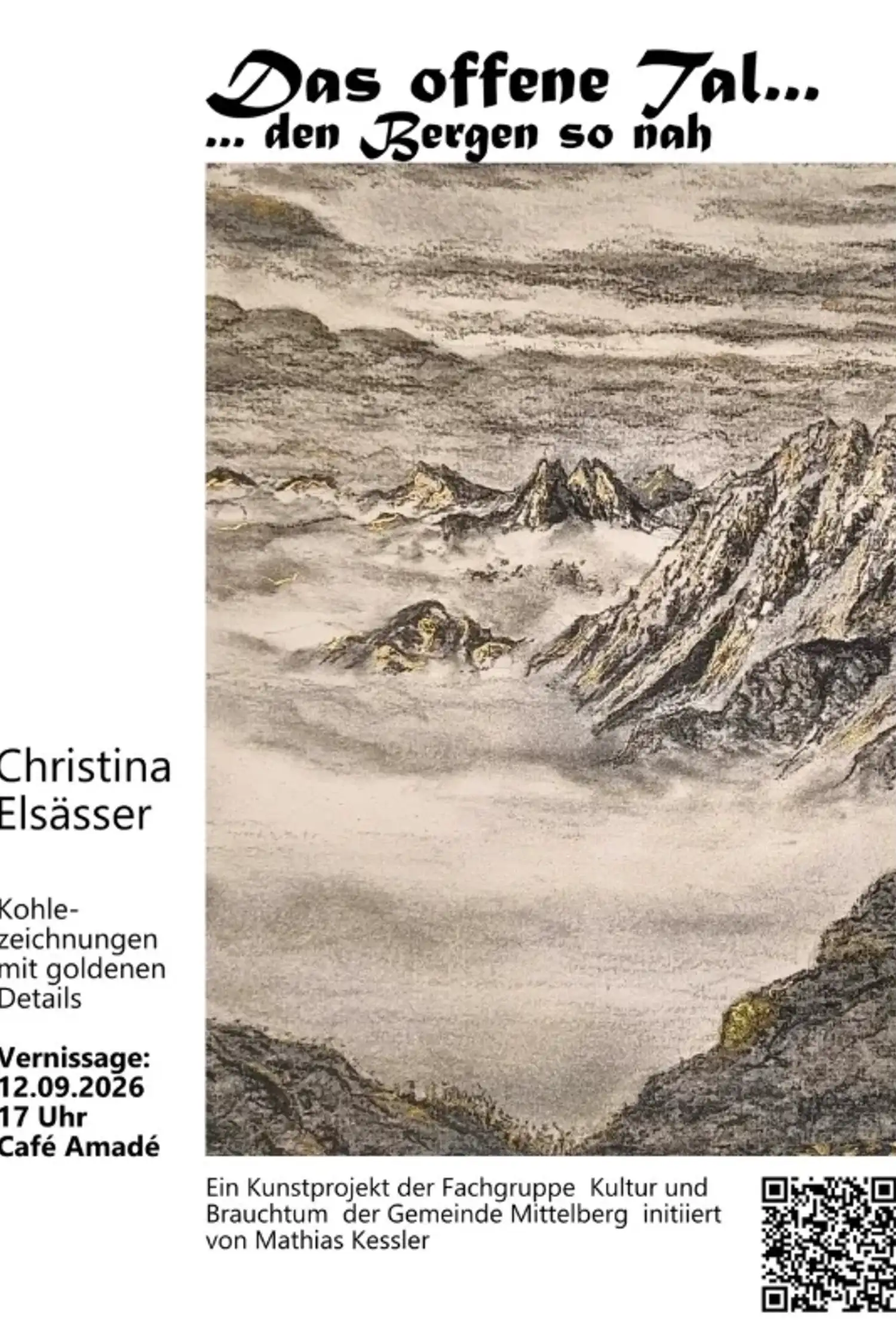 Ausstellung Christina Elsässer: Den Bergen so nah.