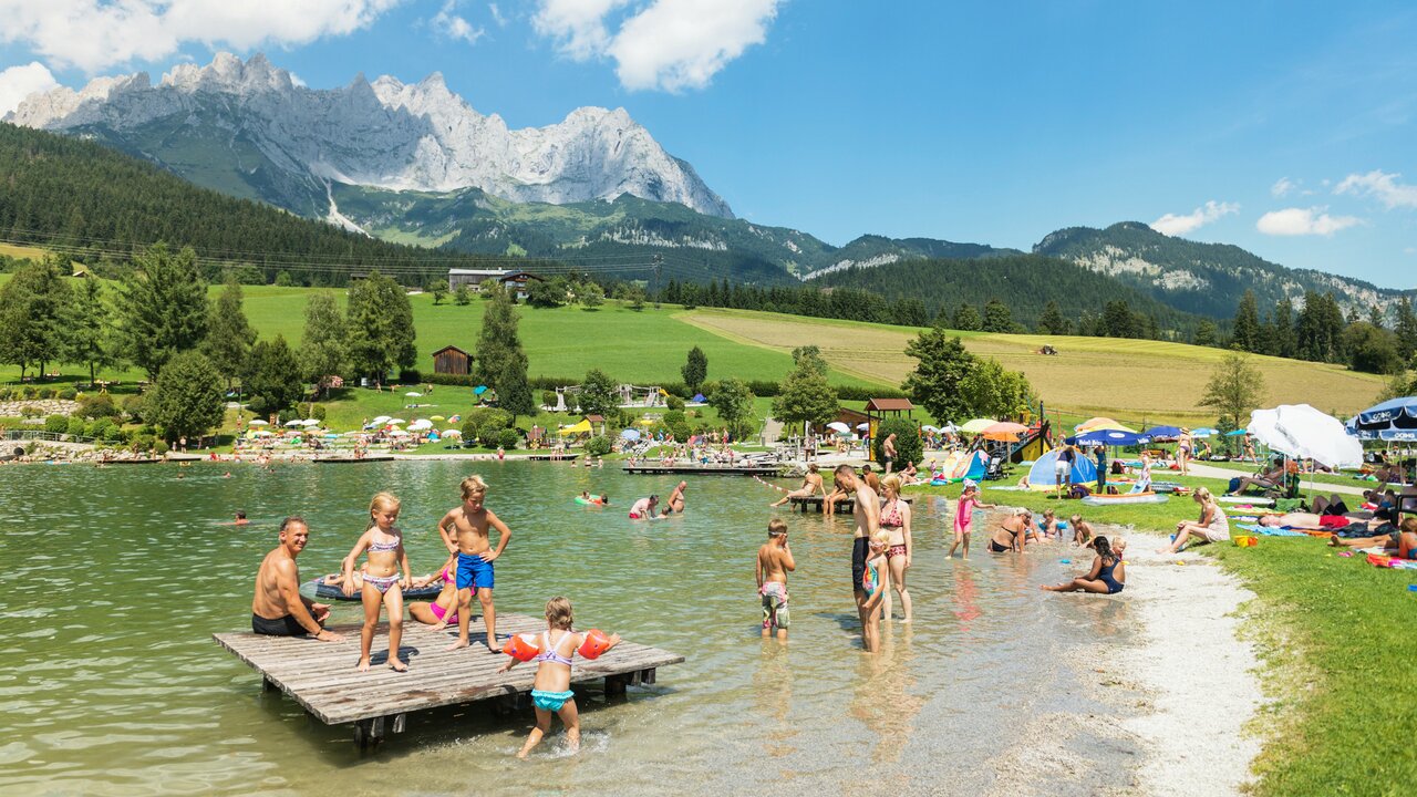 Going bathing lake
