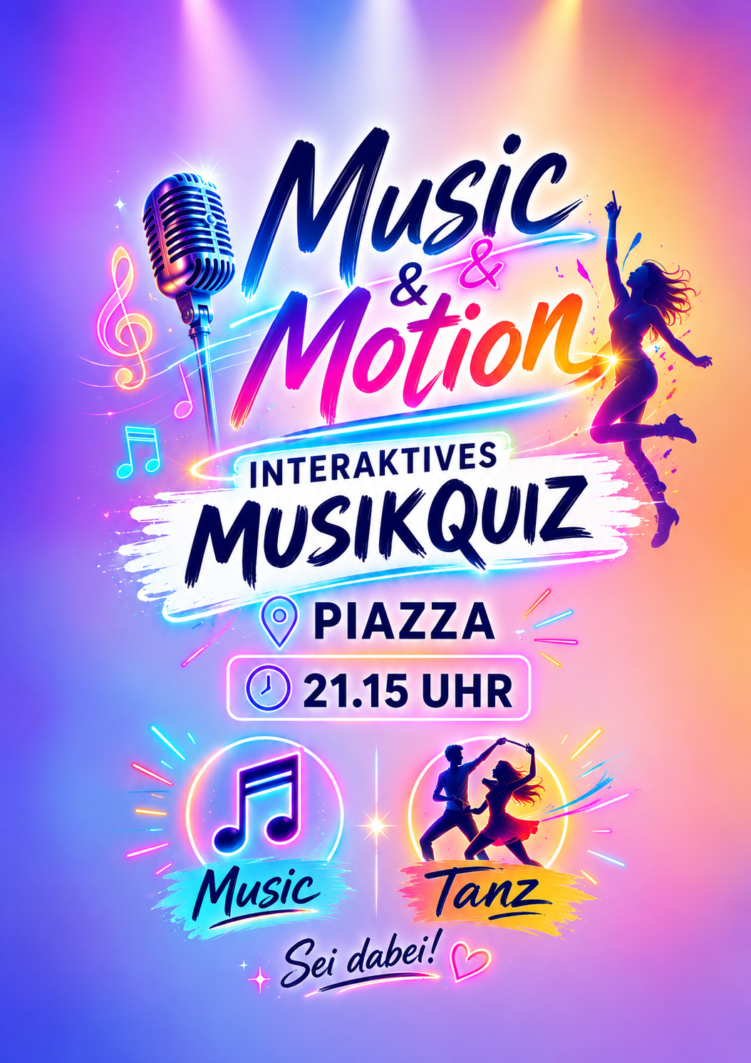 " Music & Motion" auf der Piazza