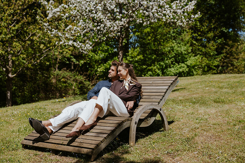Inspirational place: Sun lounger by the herb garden