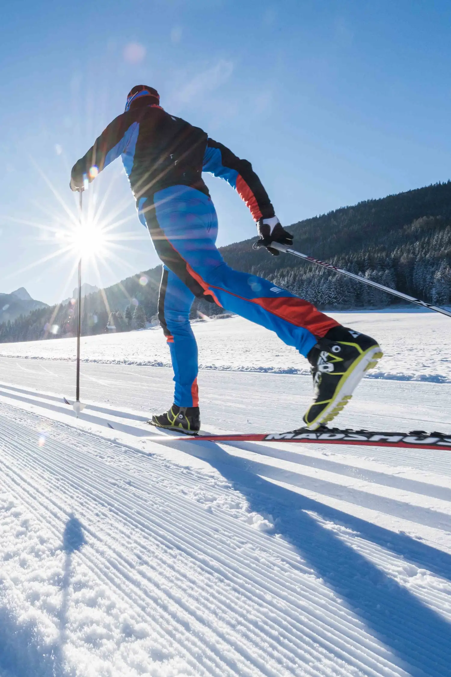 Freitag: Langlauf Klassik. Technik verfeinern.