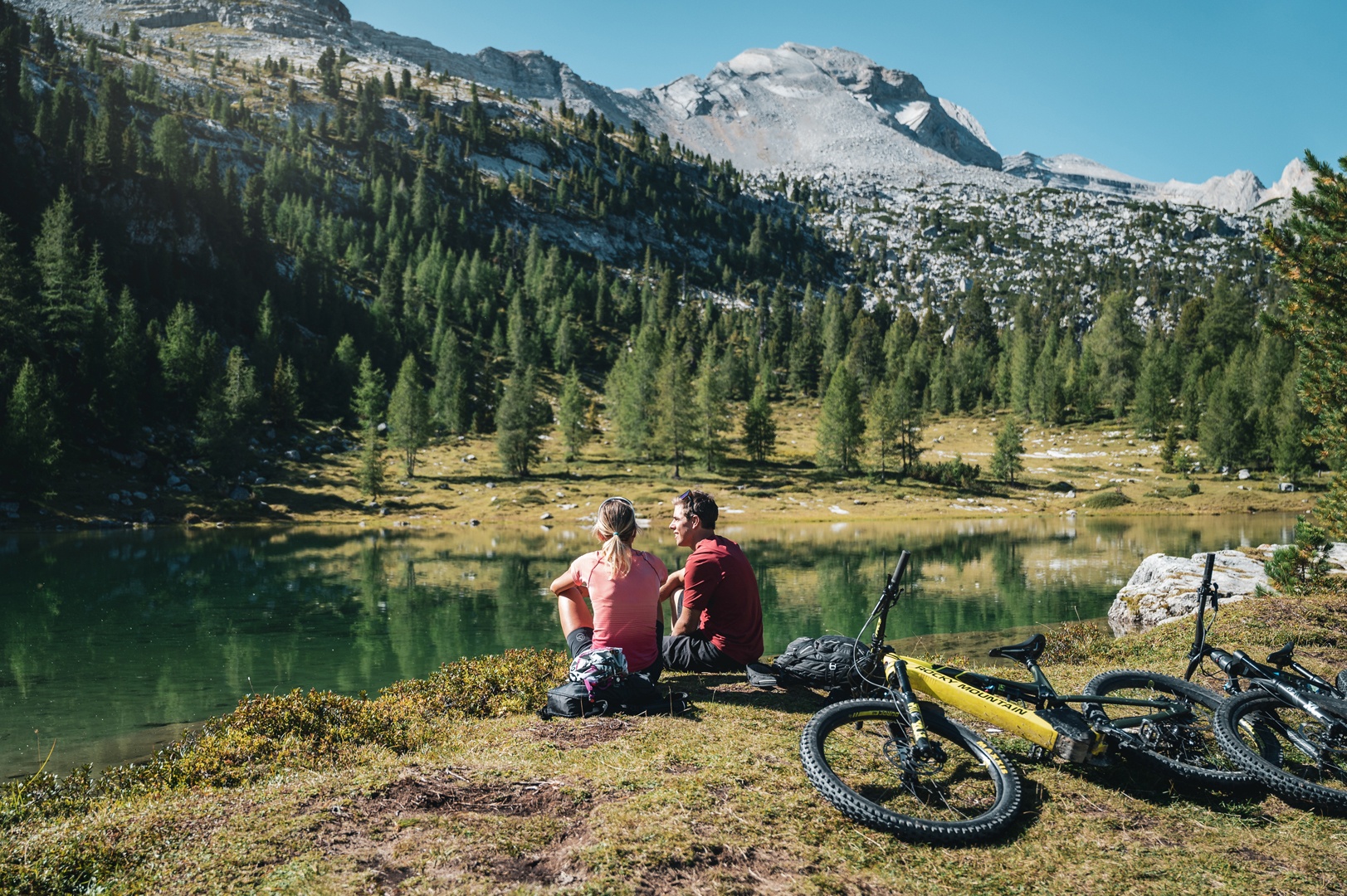 Geführte Tour  "FANES - Naturpark und Seen" mit der Bike School San Vigilio