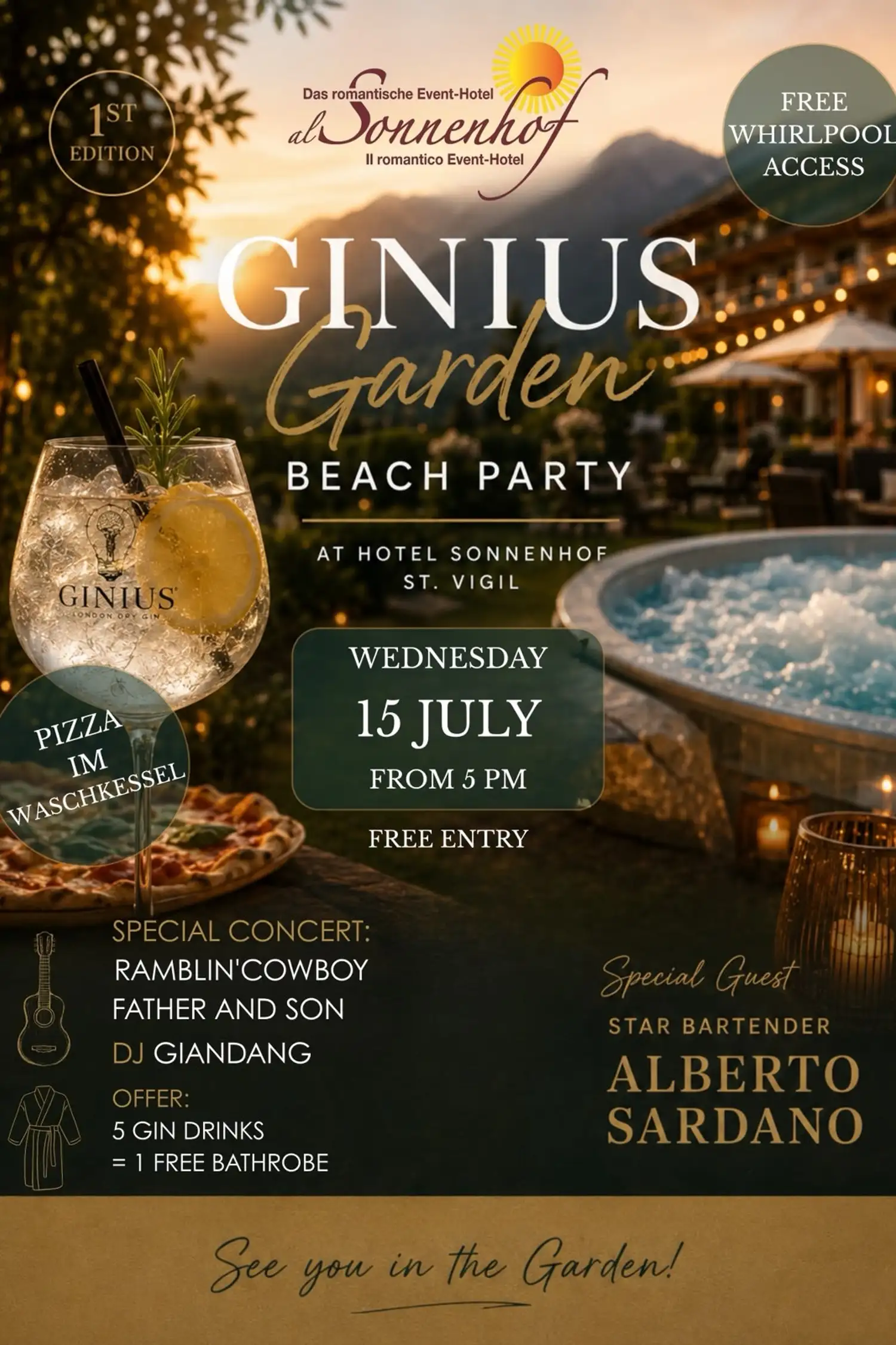 Ginius Garden Beach Party @ Sonnenhof