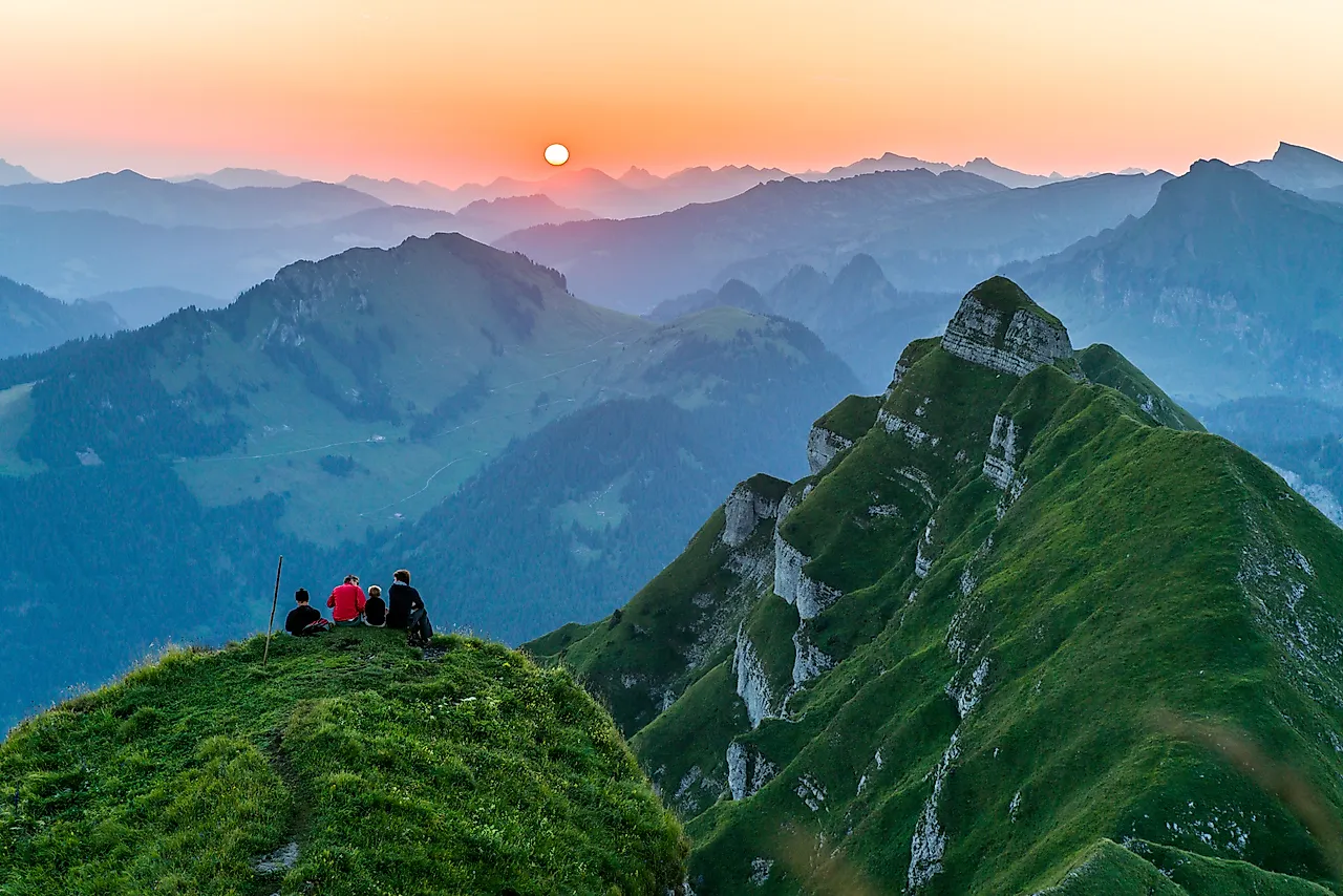 At sunrise on the Kanisfluh (2044m)