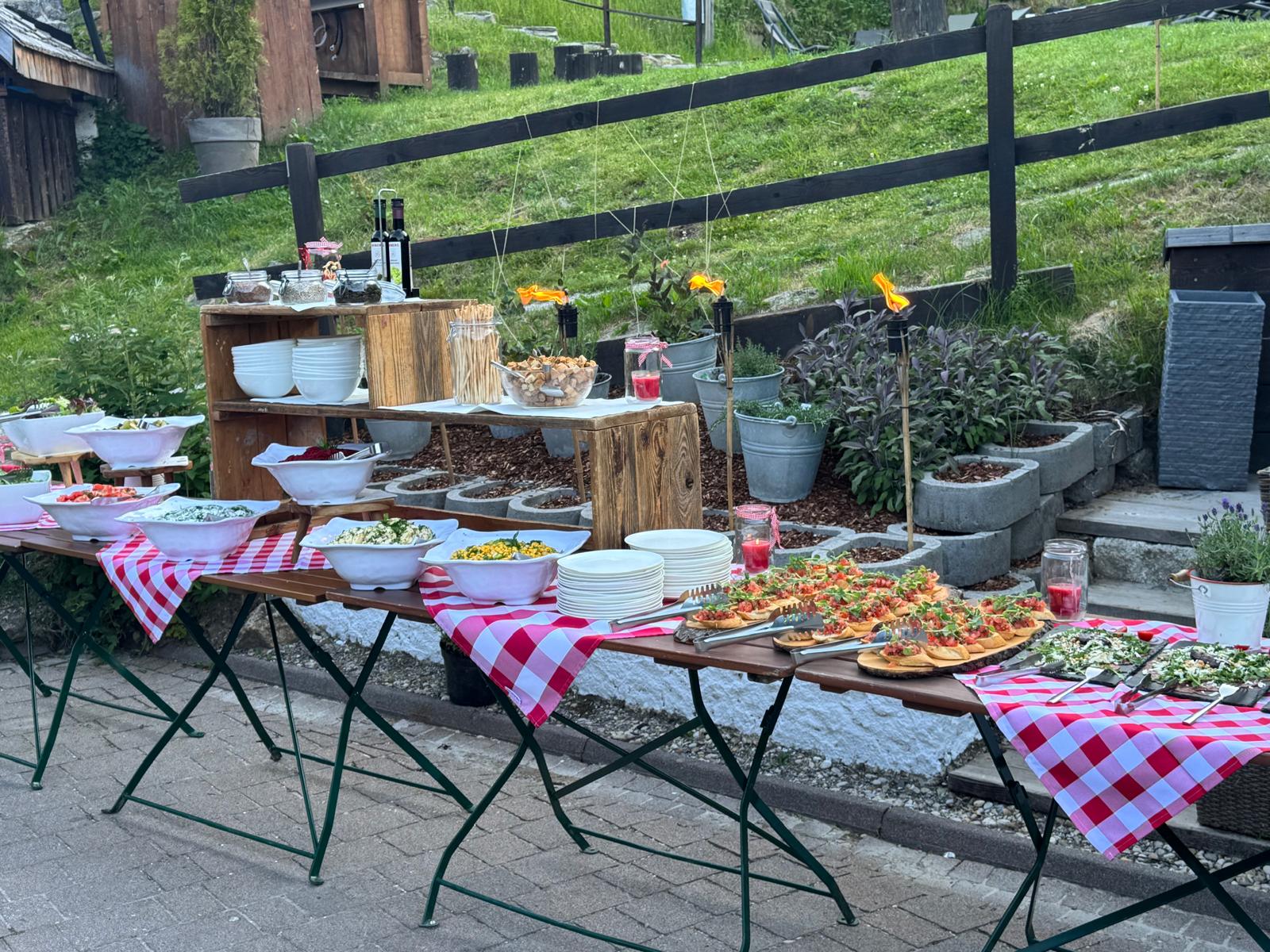 BBQ at the MONDI Bellevue Alm Gastein