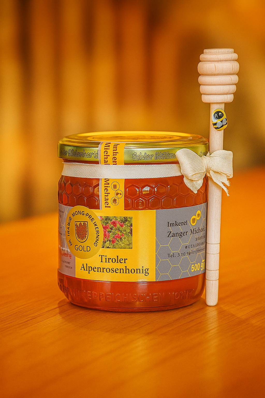 Tyrolean alpine rose honey gift set